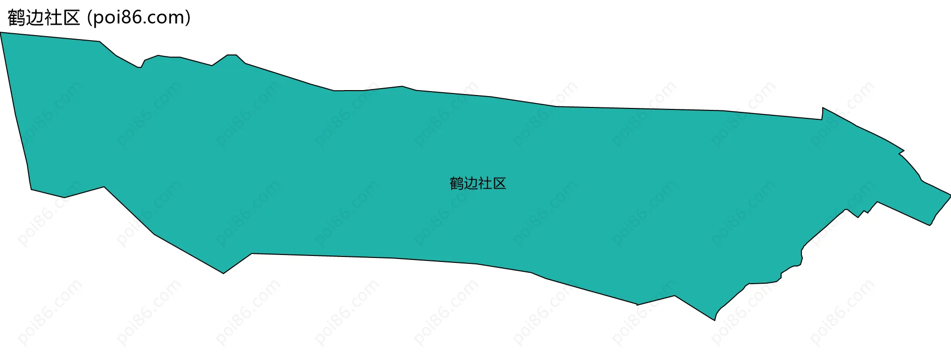 鹤边社区边界地图