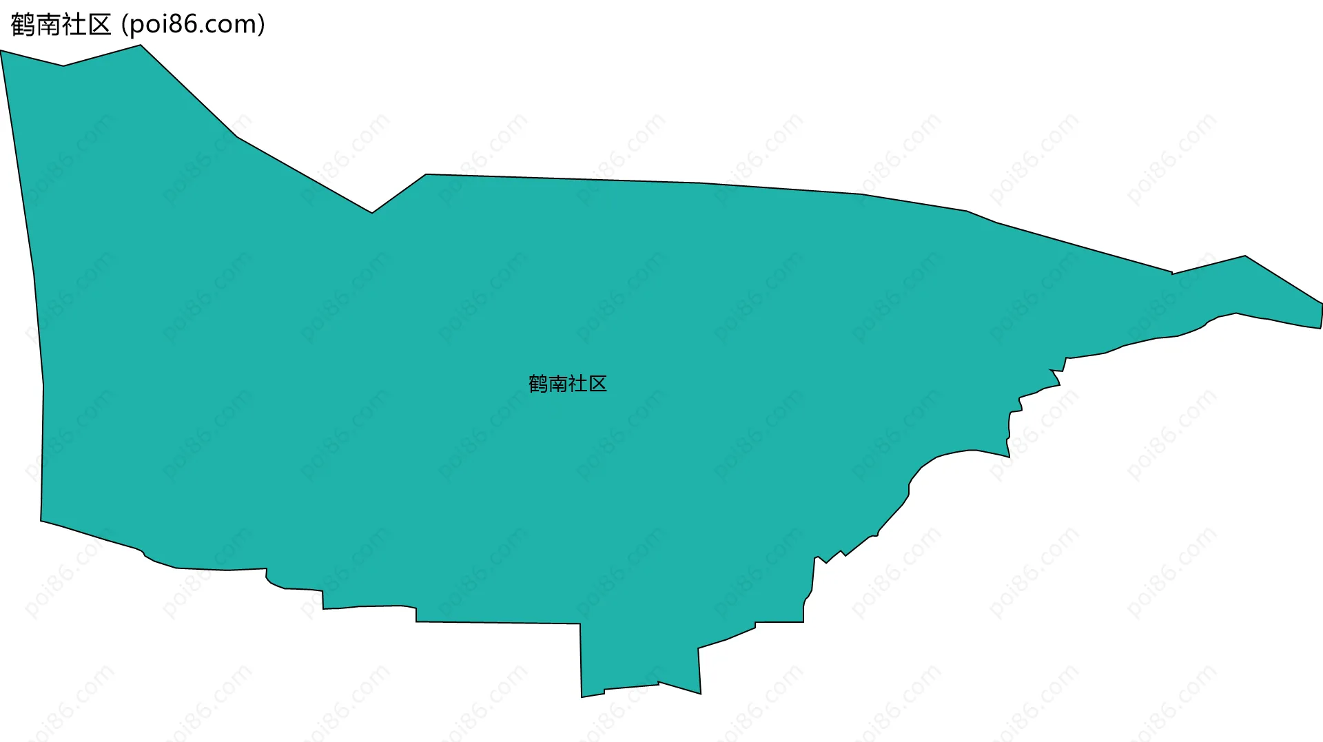 鹤南社区边界地图