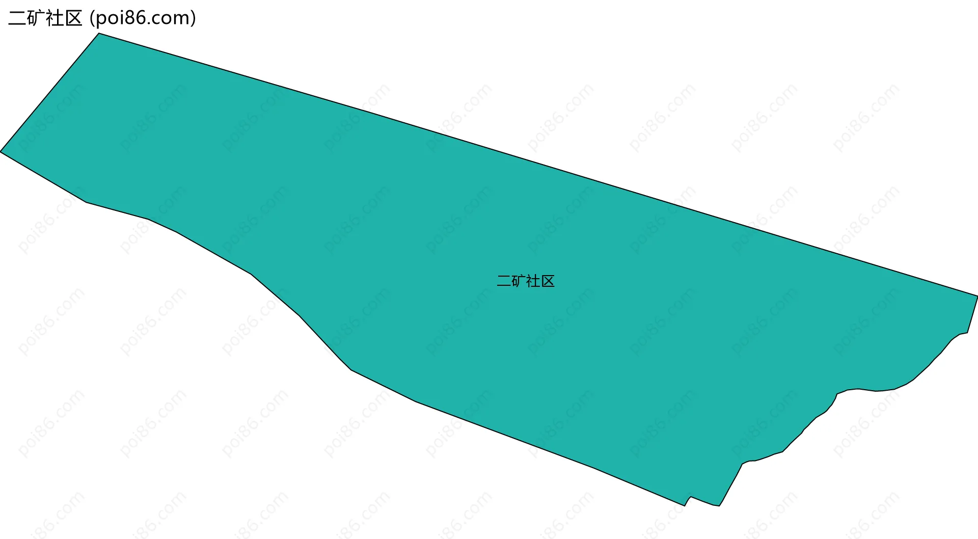 二矿社区边界地图