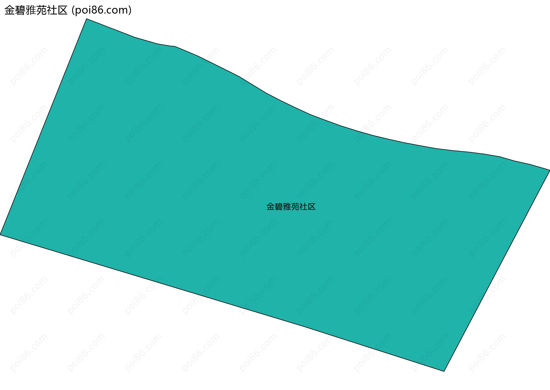 金碧雅苑社区边界地图