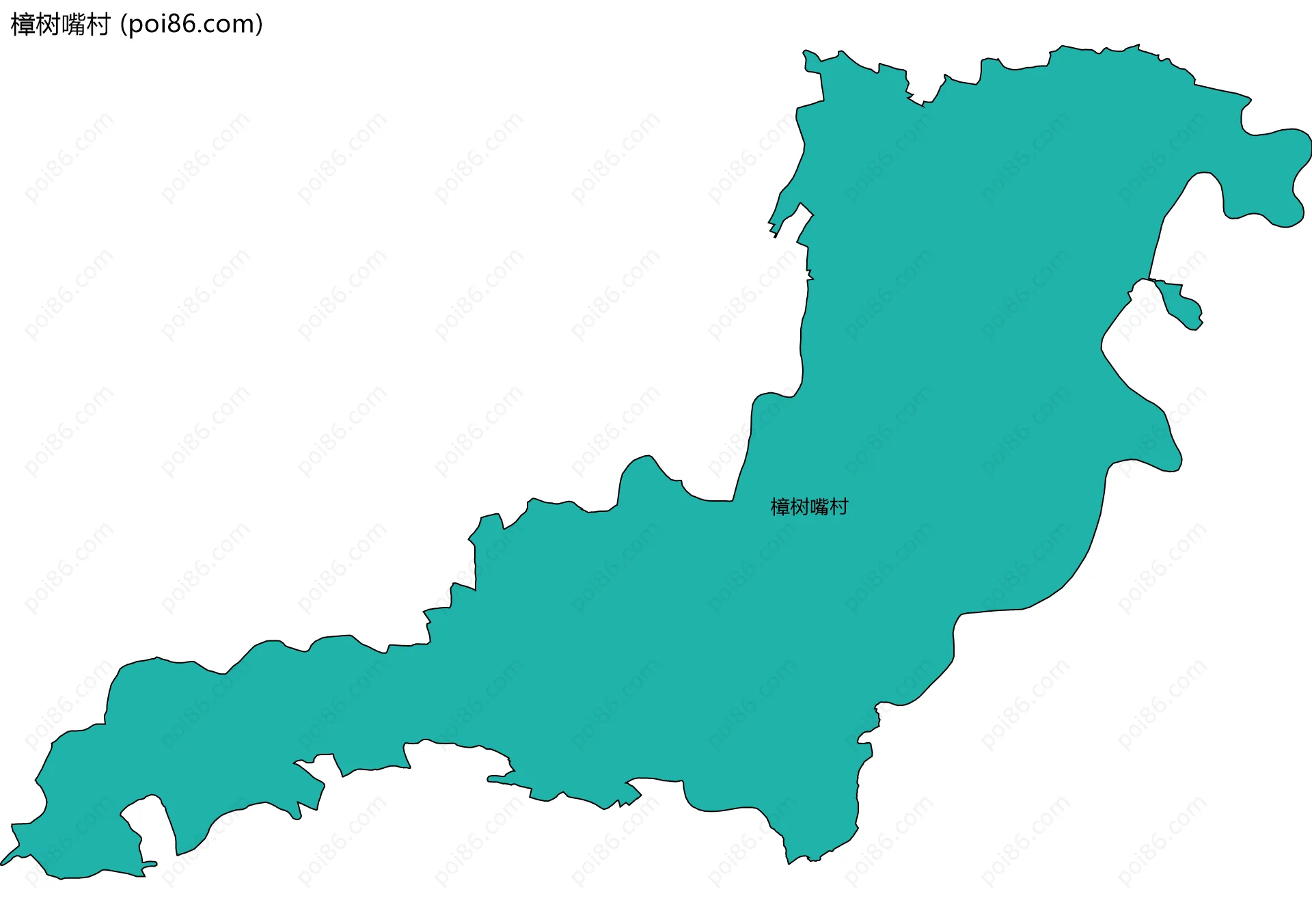 樟树嘴村边界地图