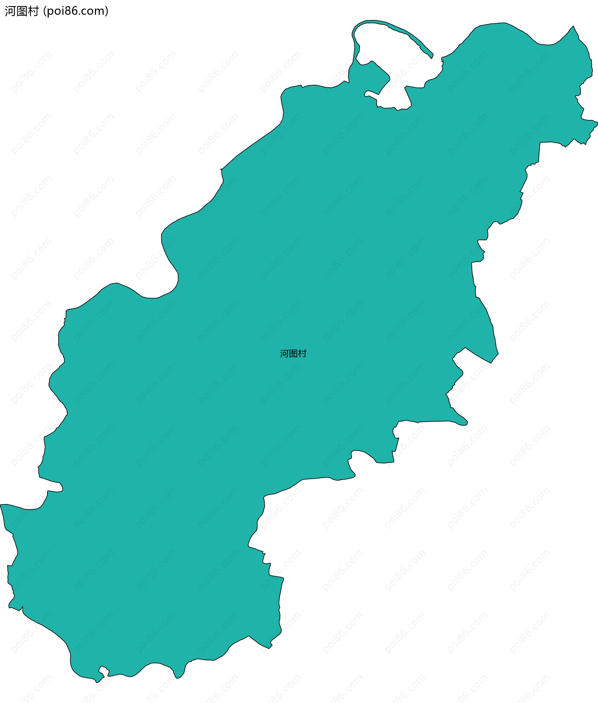 河图村边界地图