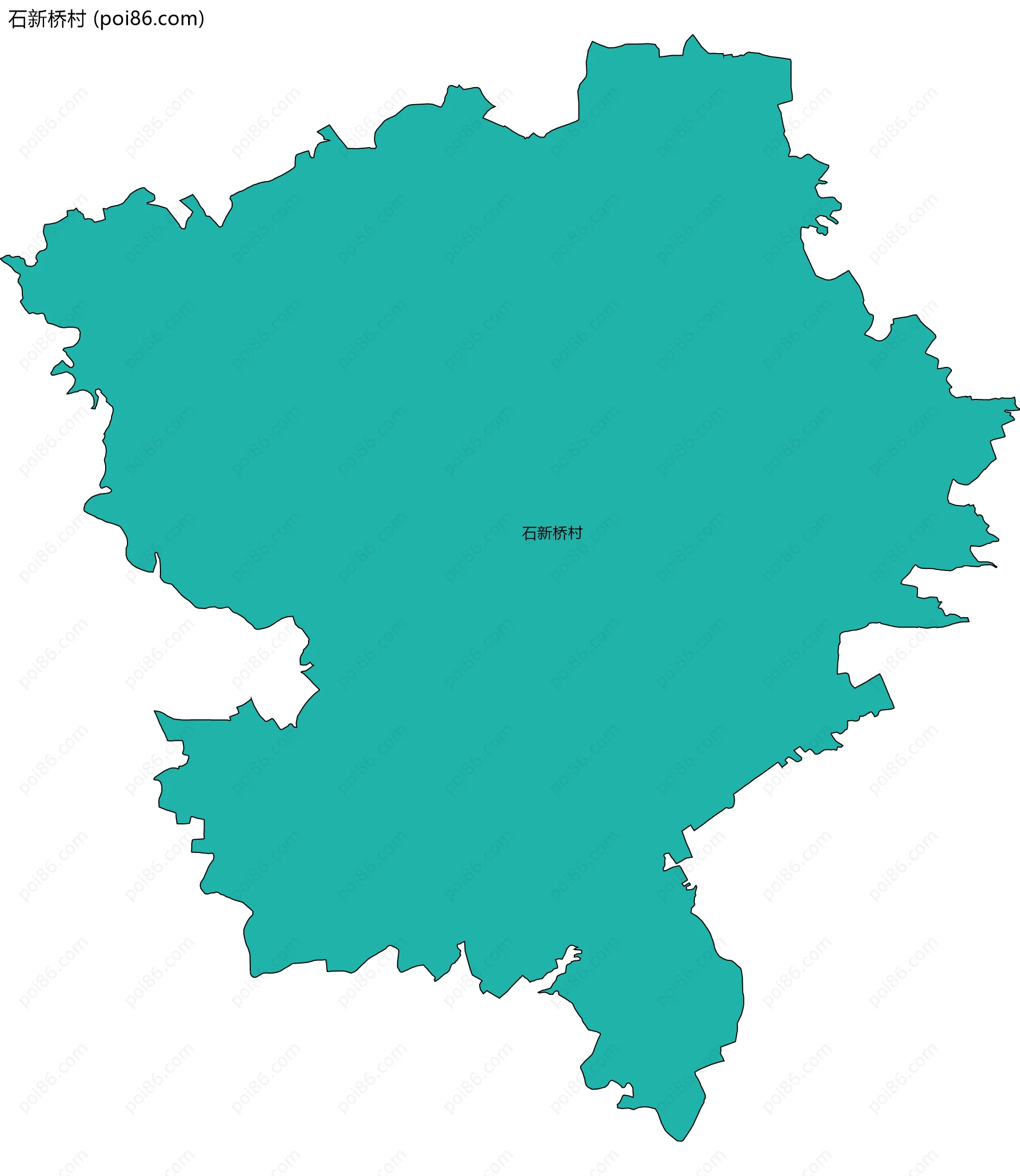 石新桥村边界地图