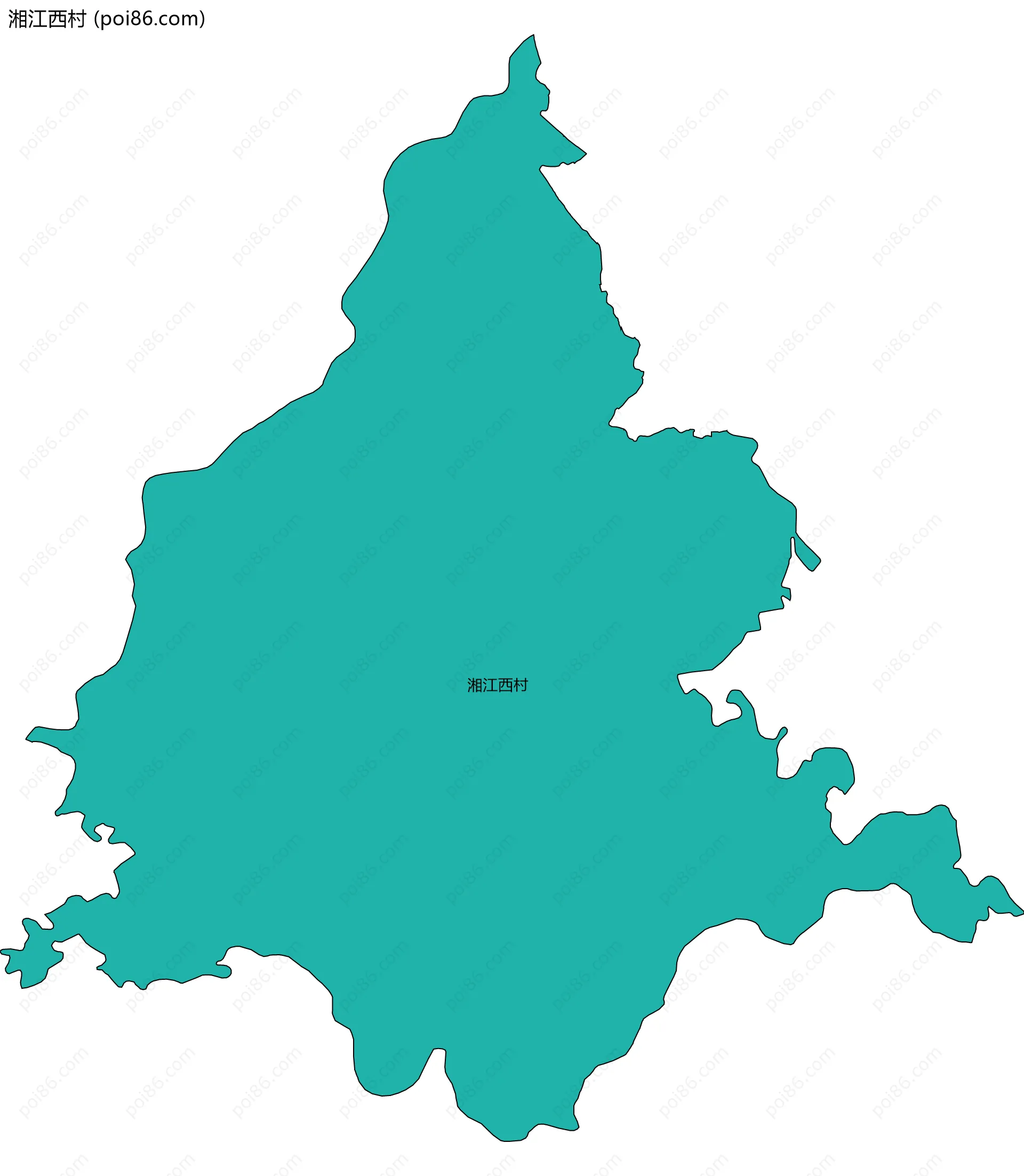 湘江西村边界地图