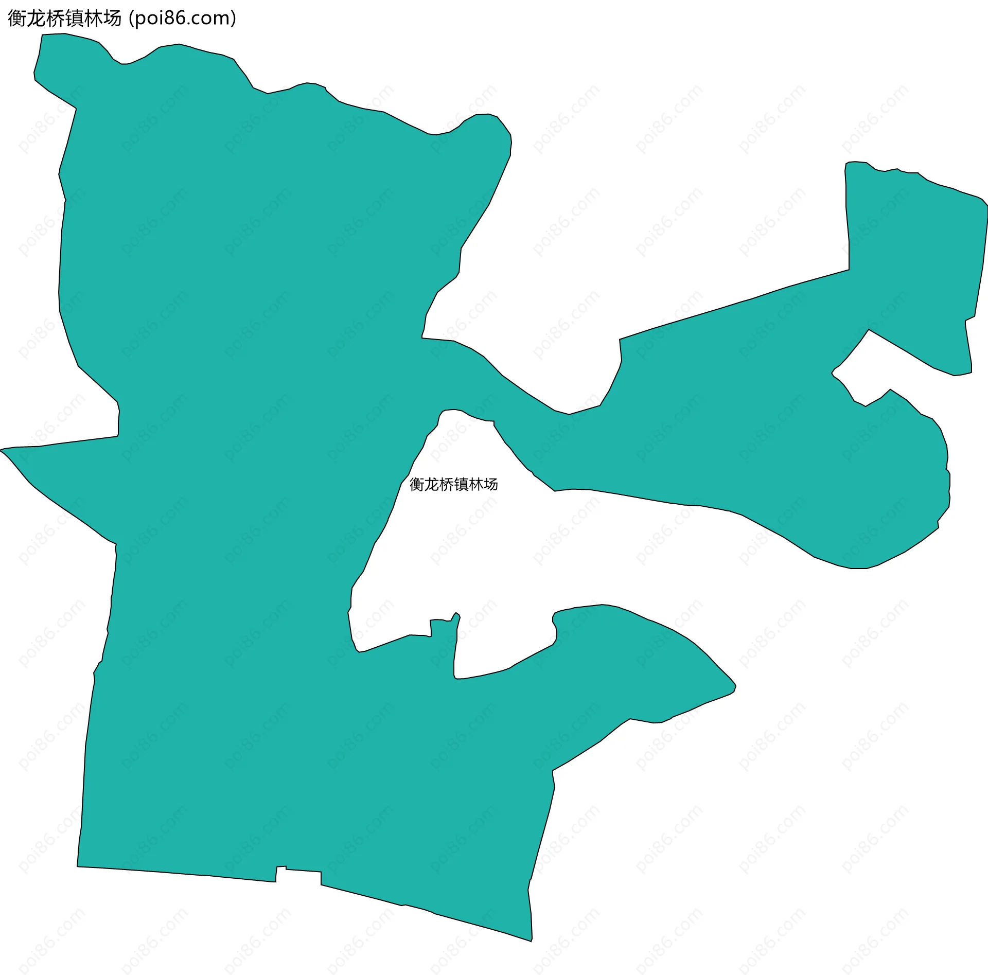 衡龙桥镇林场边界地图