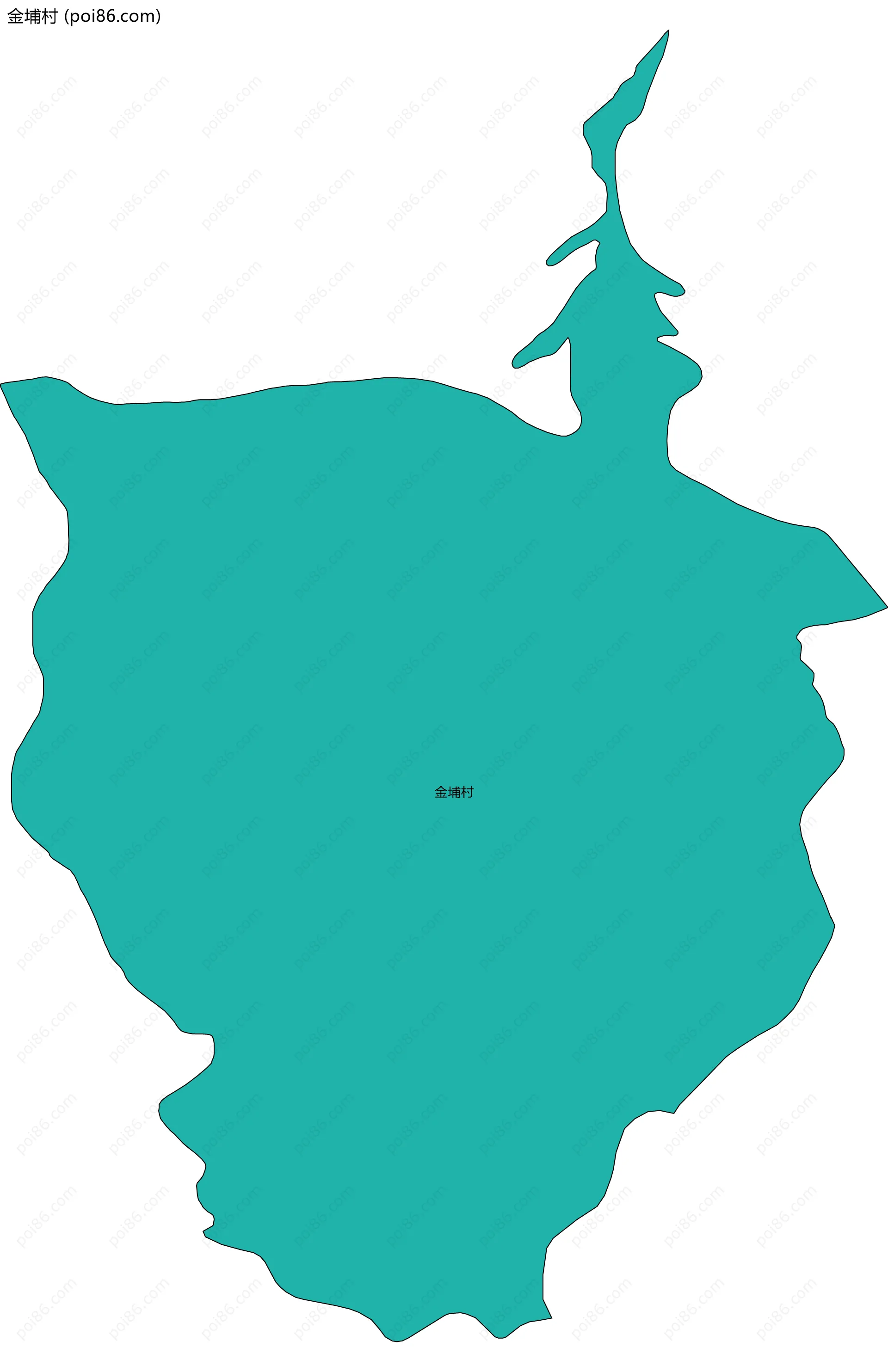 金埔村边界地图