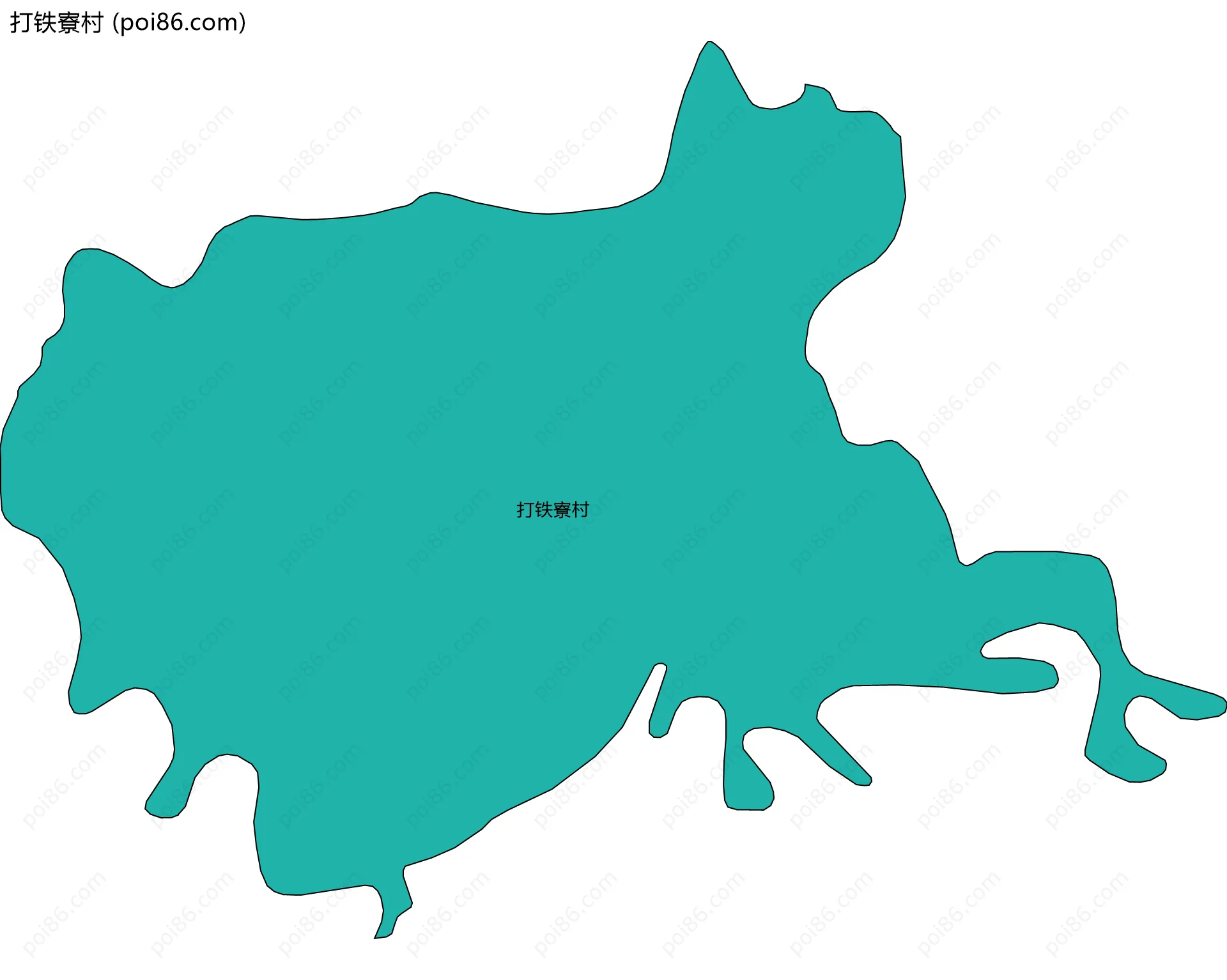 打铁寮村边界地图
