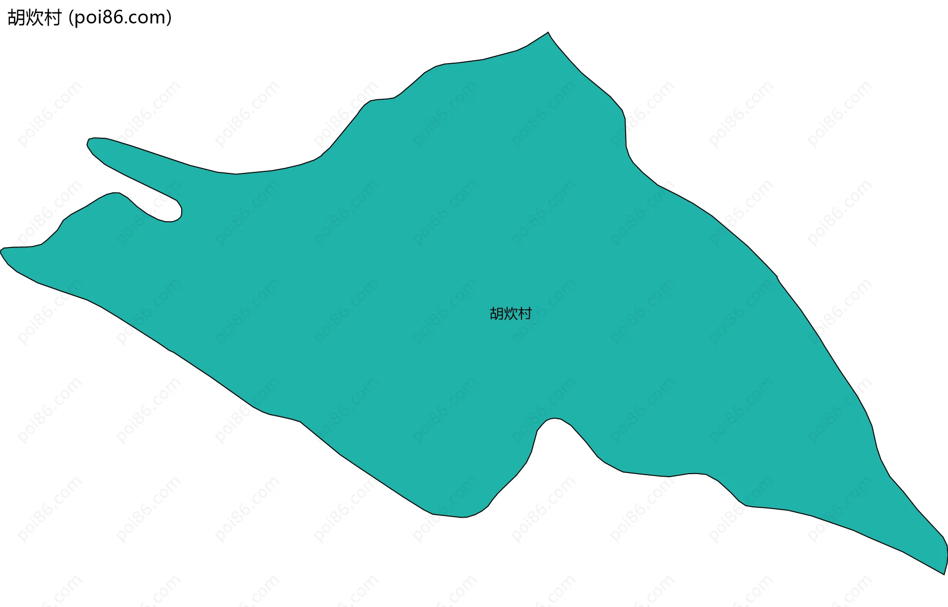 胡炊村边界地图