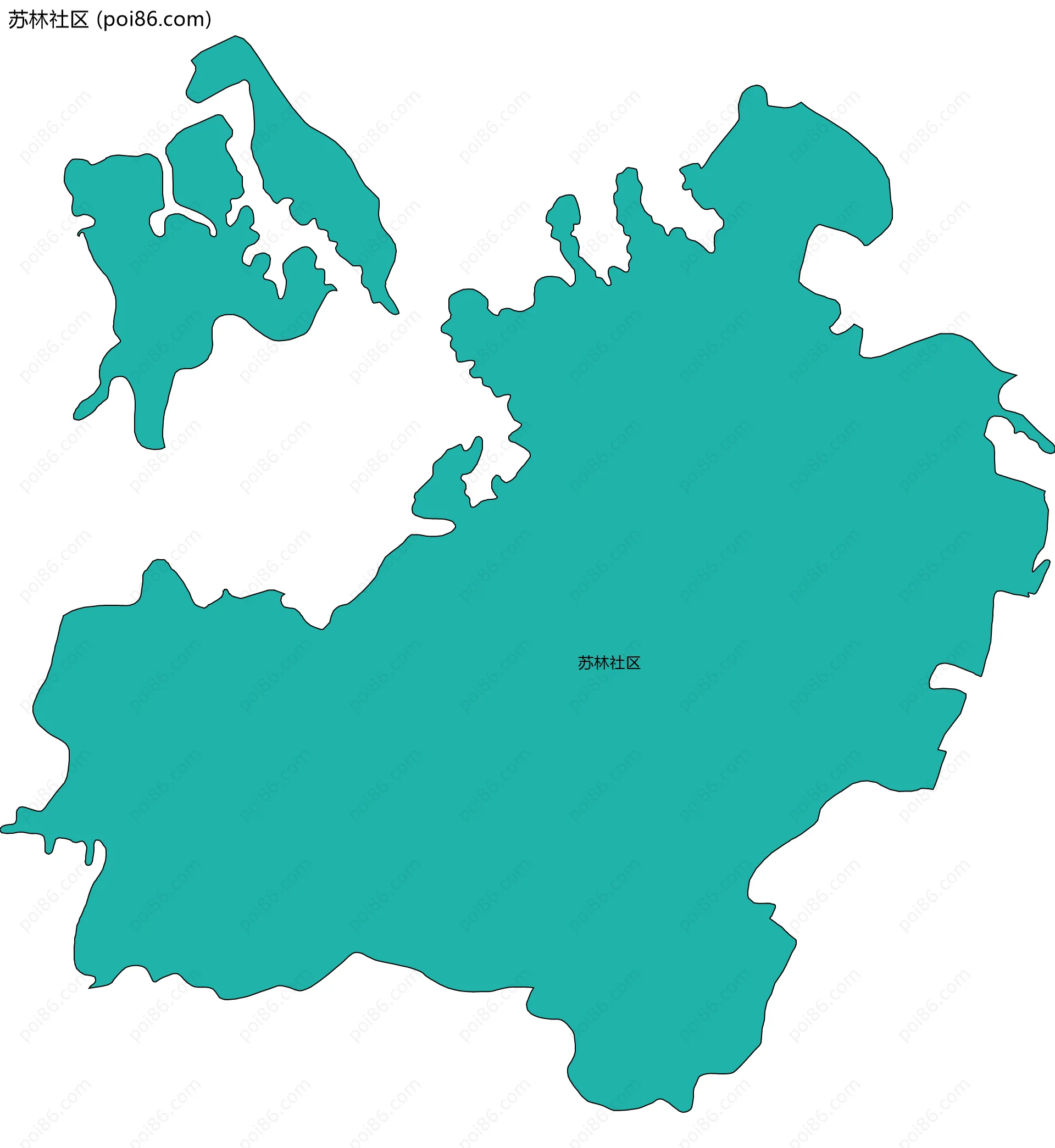 苏林社区边界地图