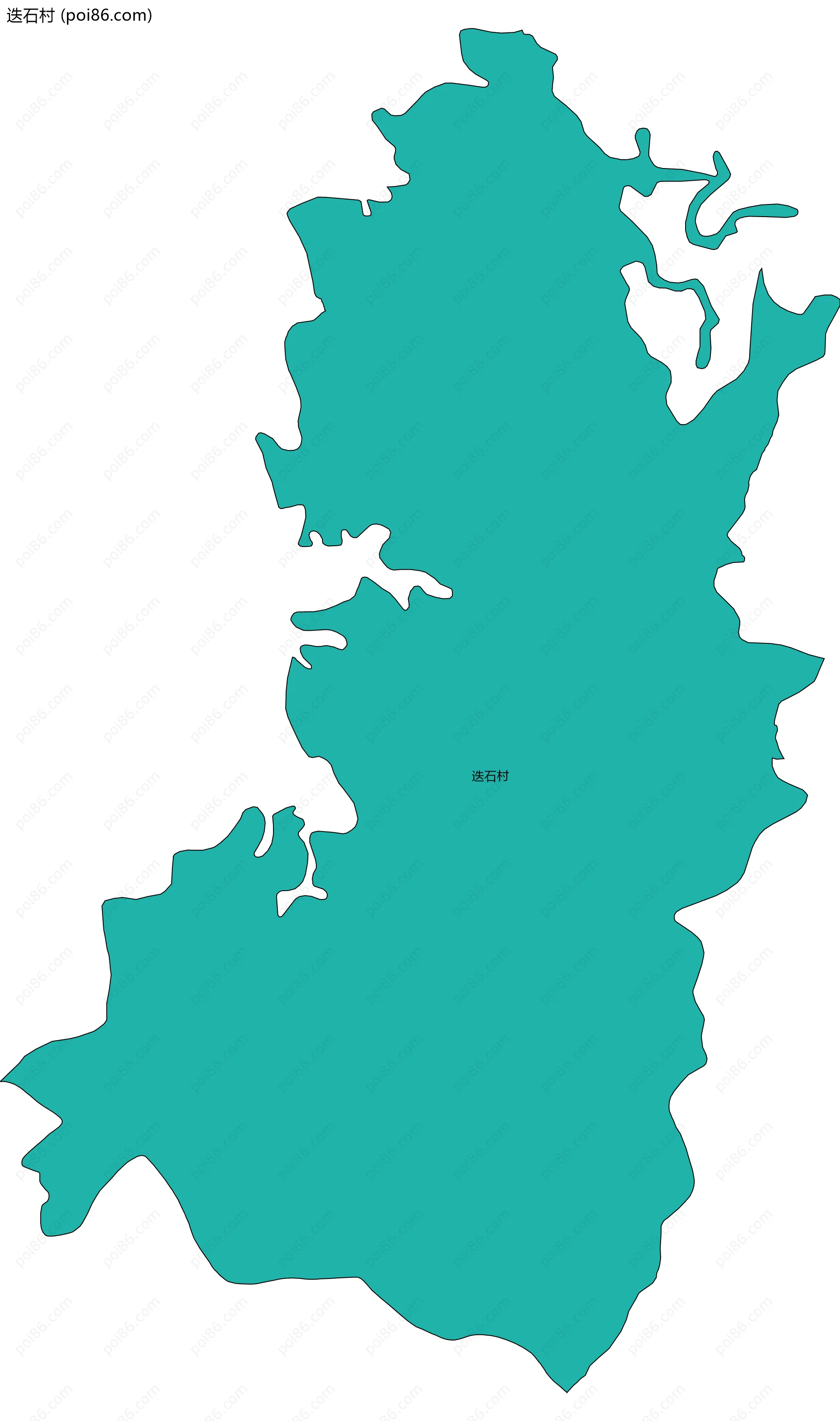 迭石村边界地图