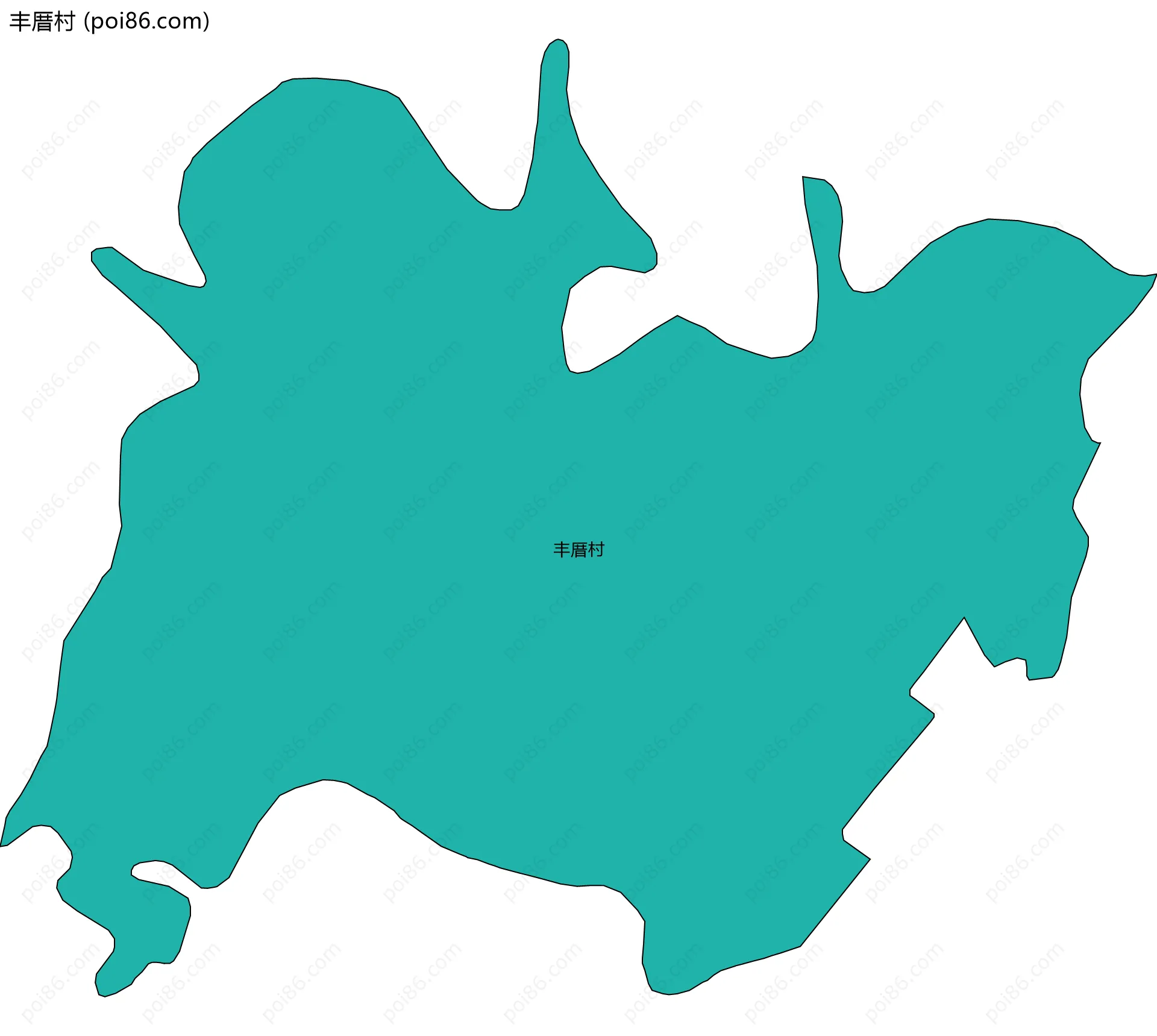 丰厝村边界地图