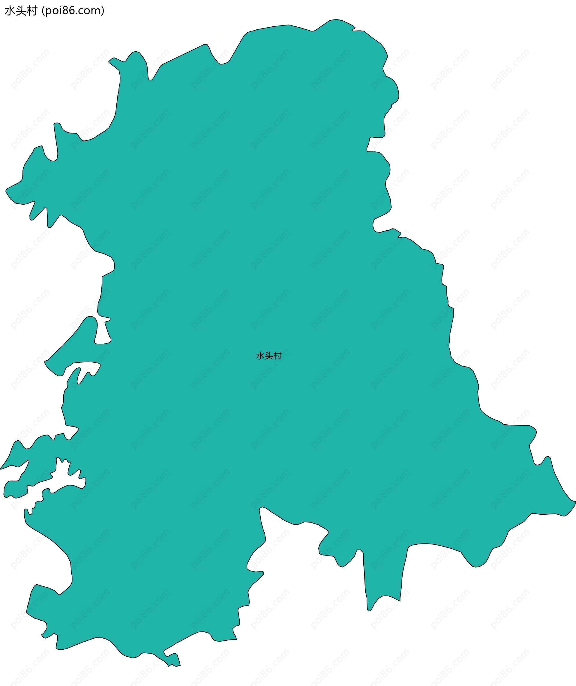 水头村边界地图