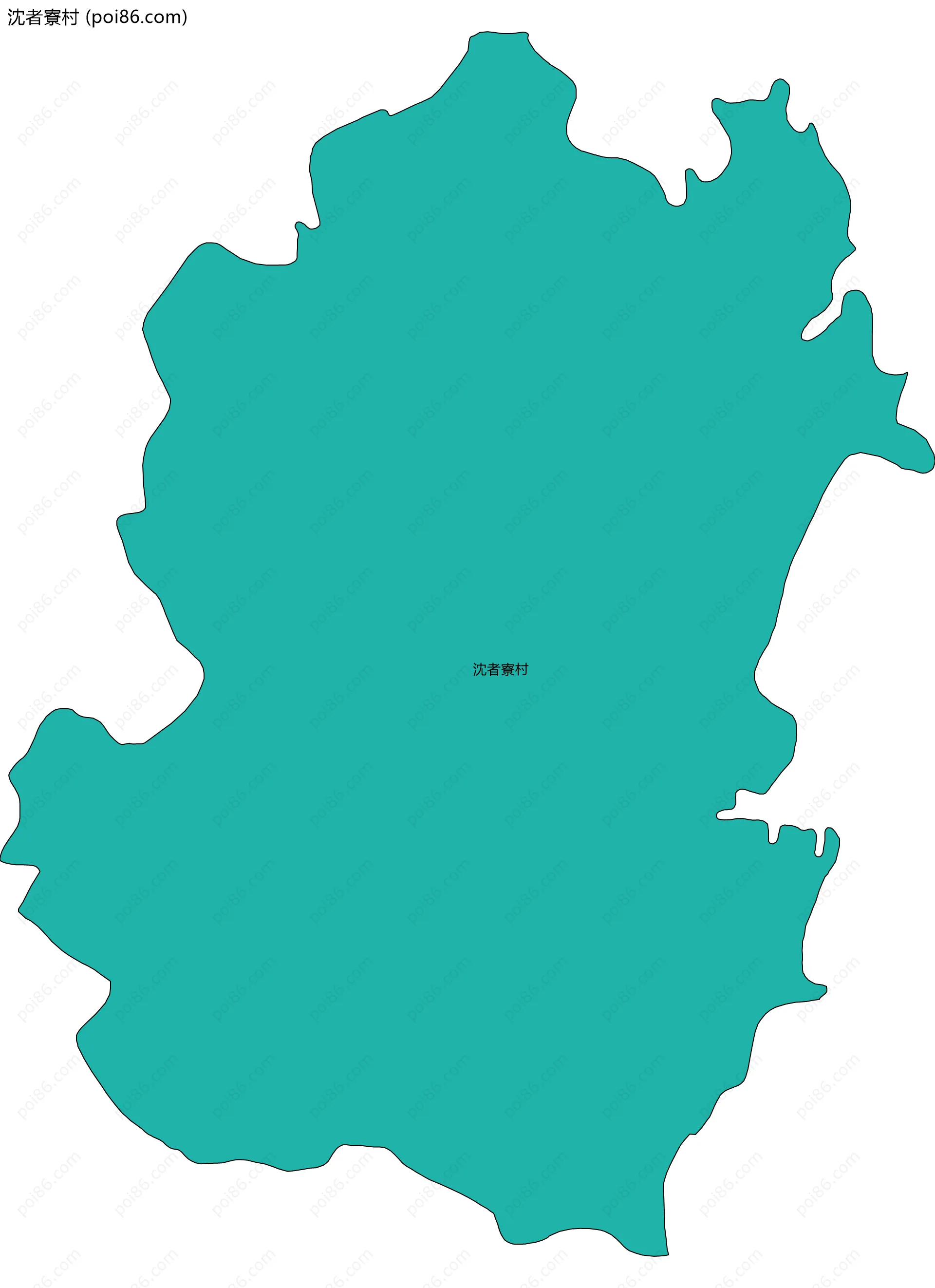 沈者寮村边界地图