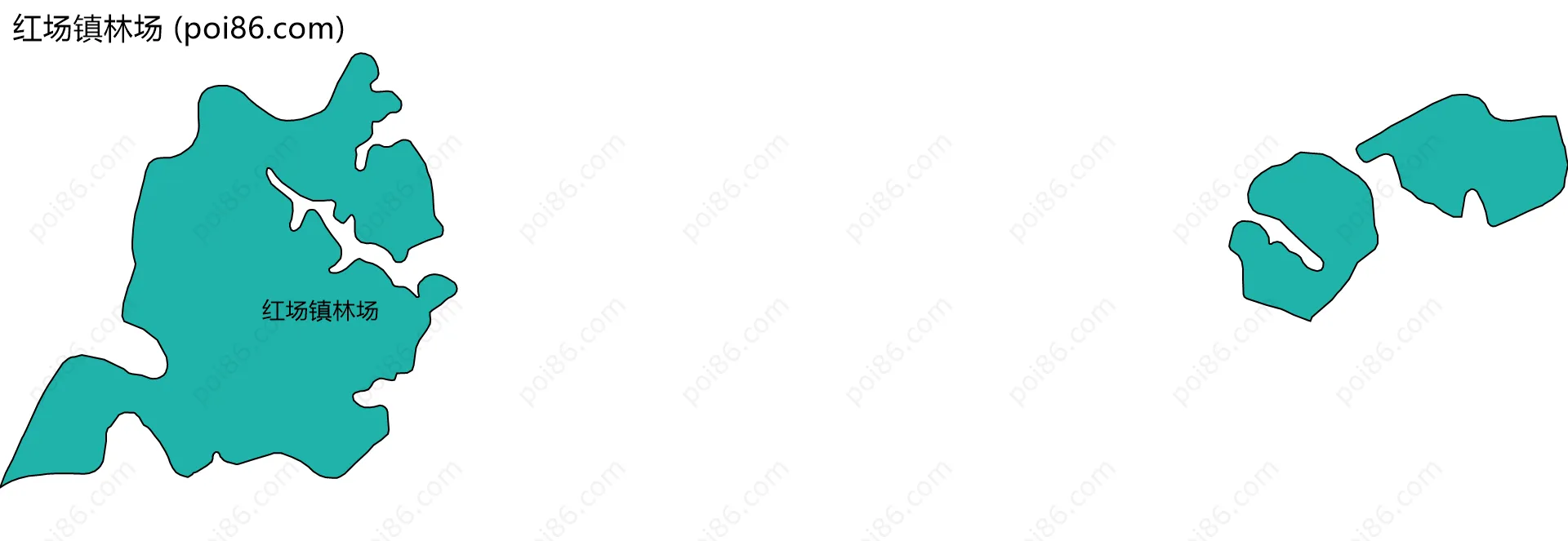 红场镇林场边界地图