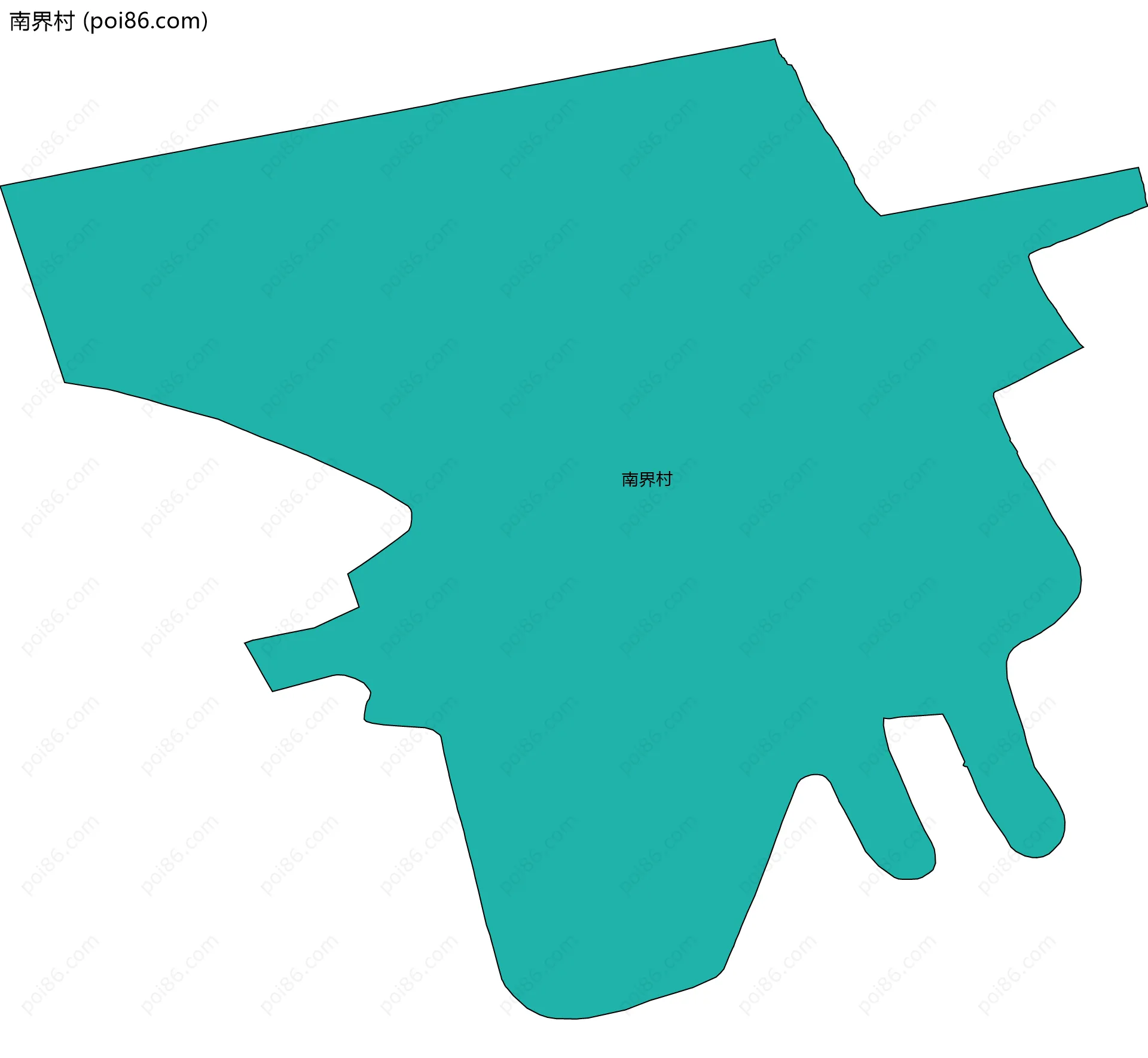 南界村边界地图