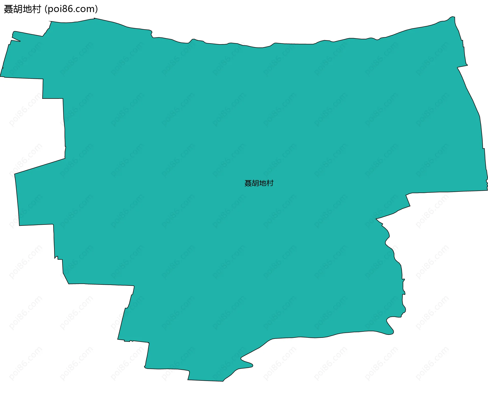 聂胡地村边界地图