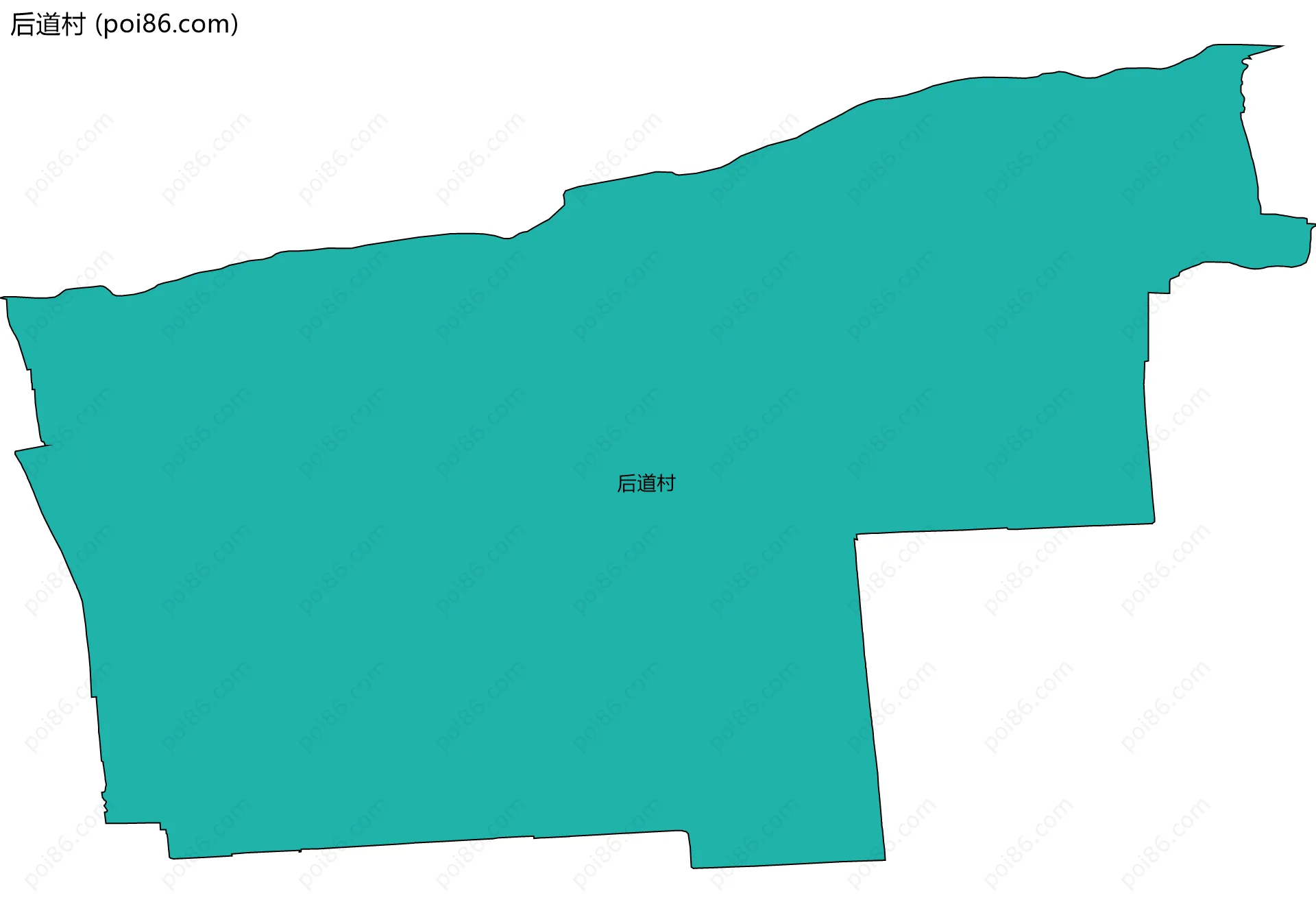 后道村边界地图