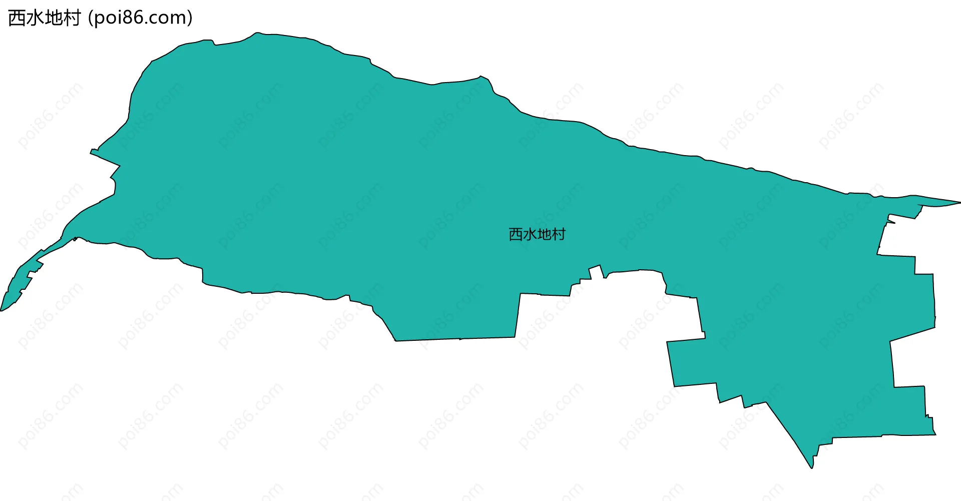 西水地村边界地图