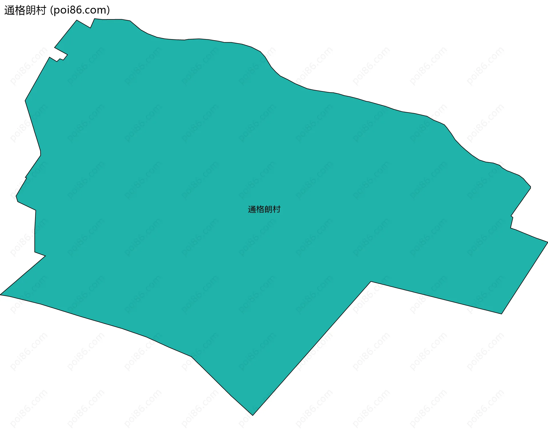 通格朗村边界地图