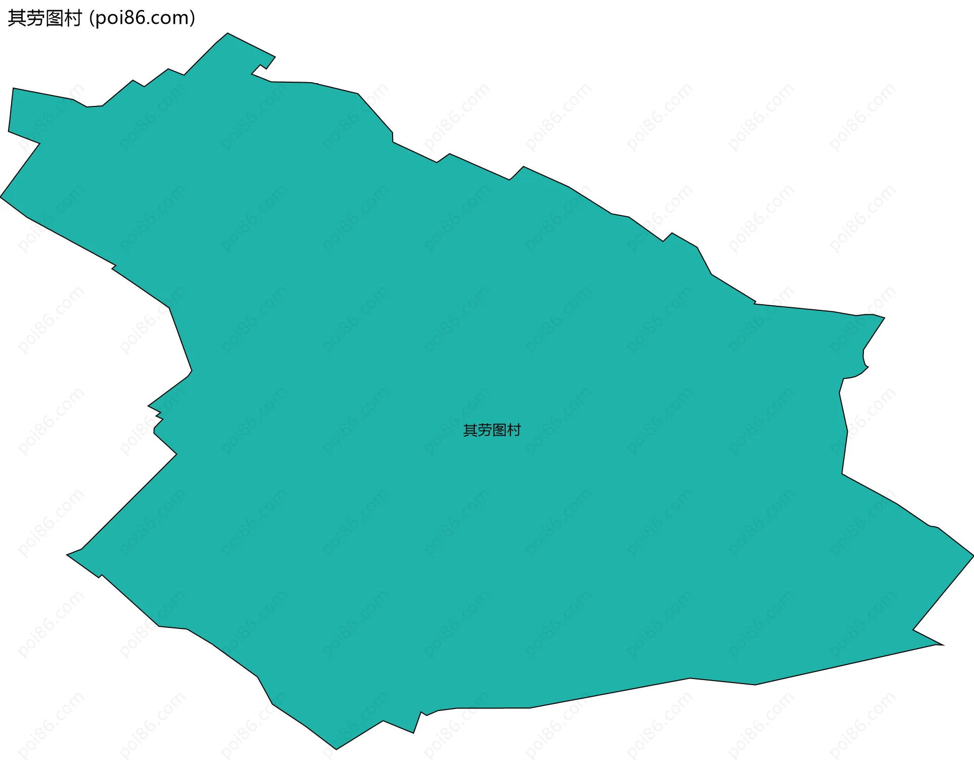 其劳图村边界地图