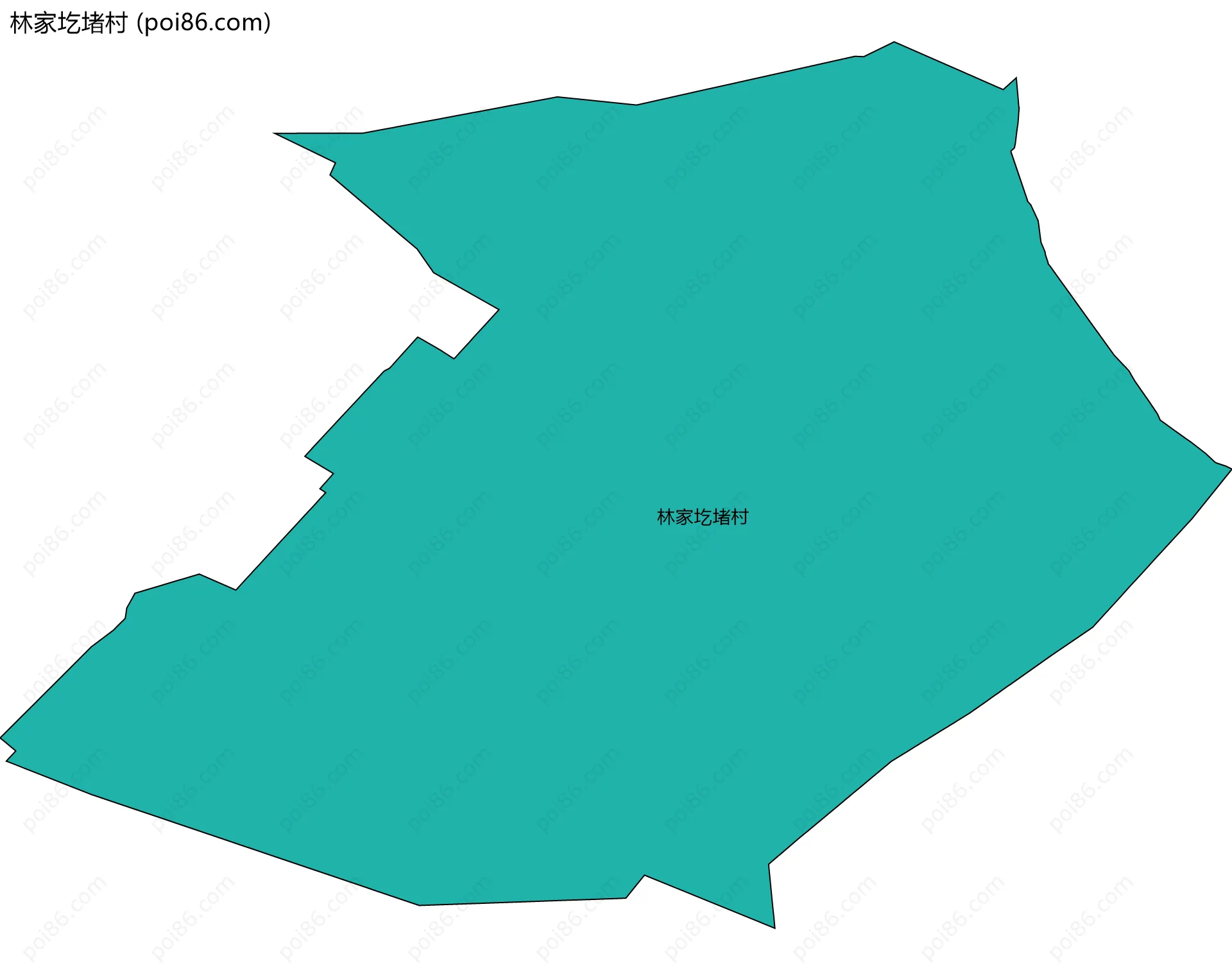 林家圪堵村边界地图