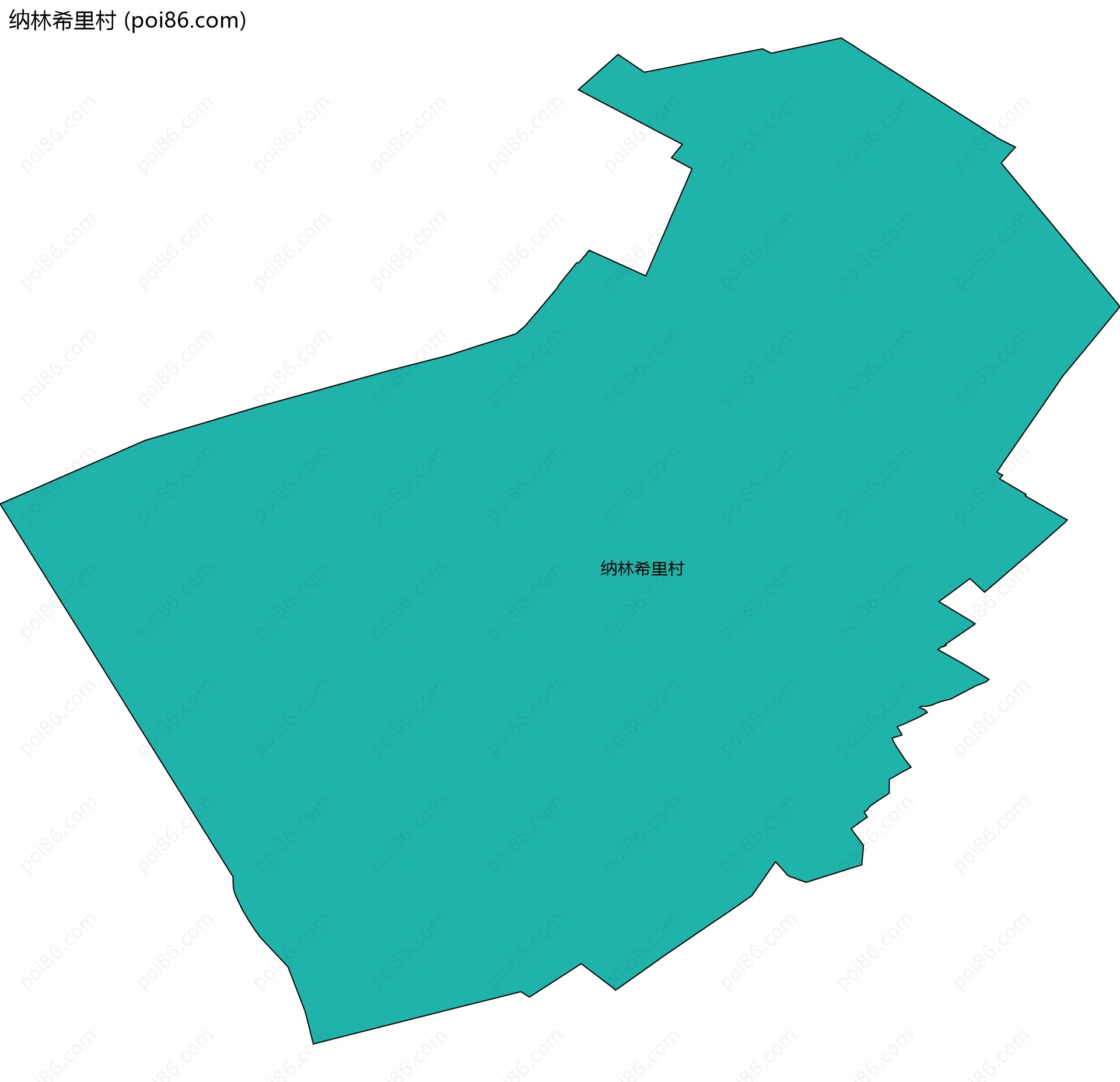 纳林希里村边界地图