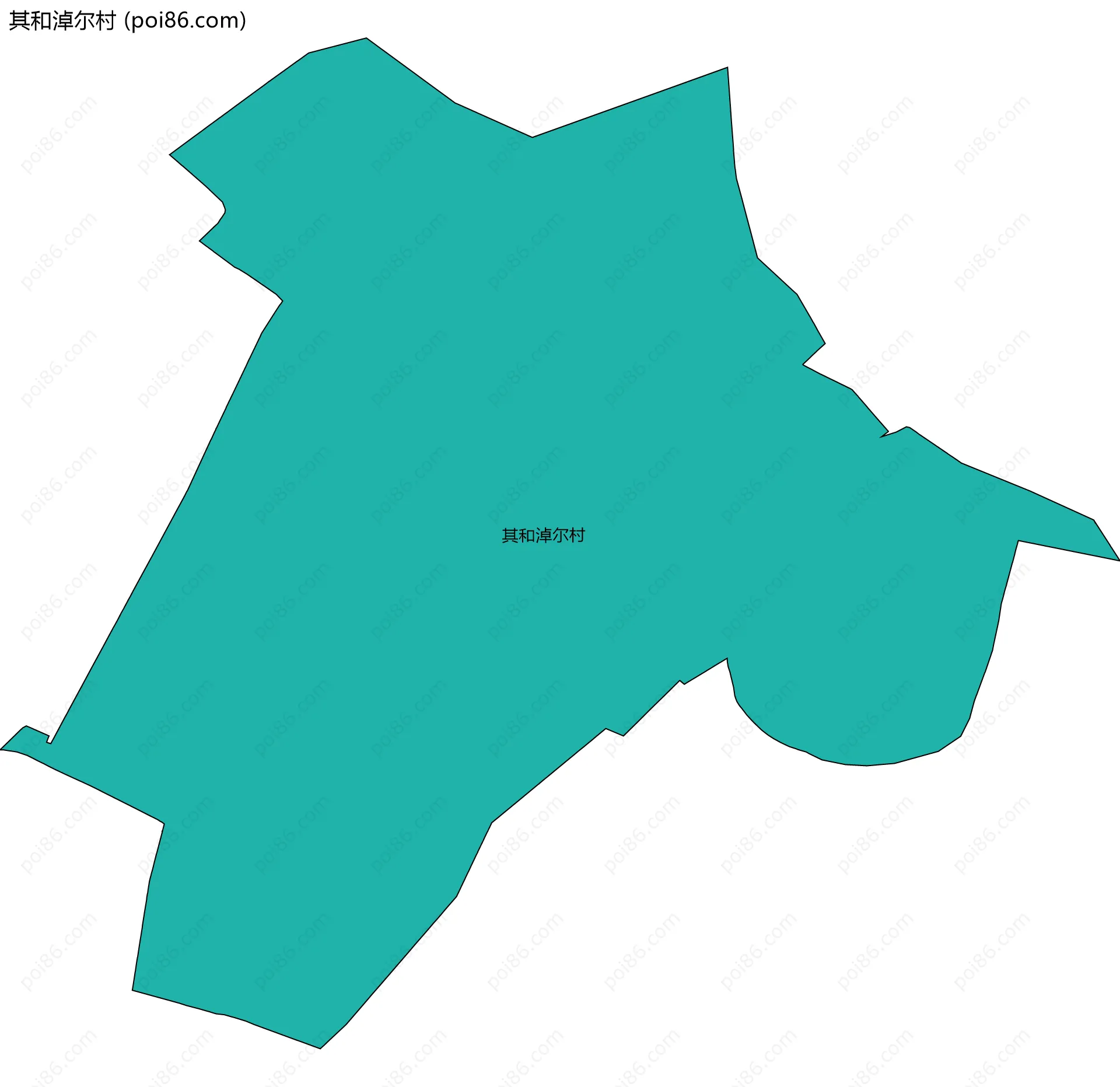 其和淖尔村边界地图