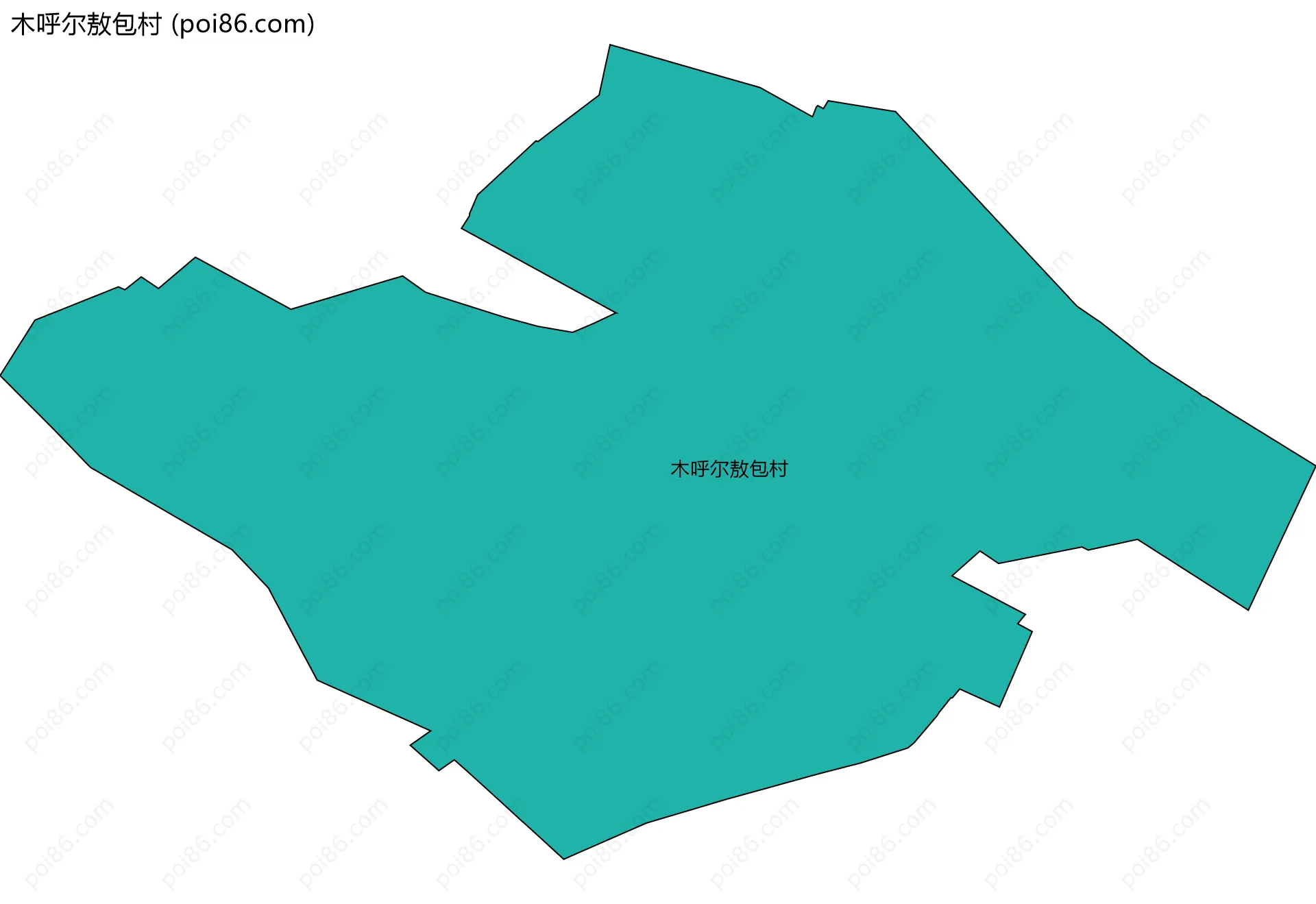 木呼尔敖包村边界地图