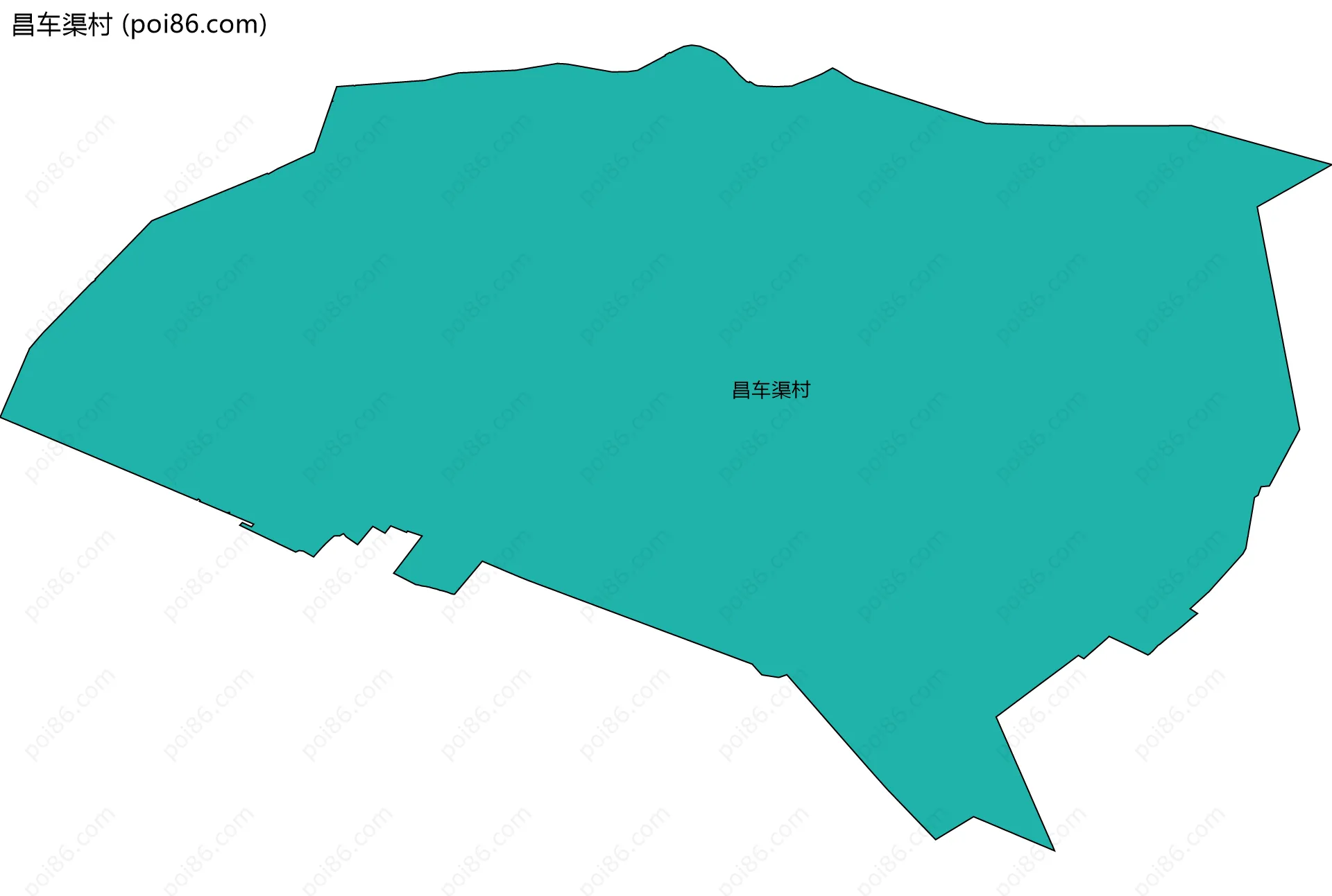昌车渠村边界地图