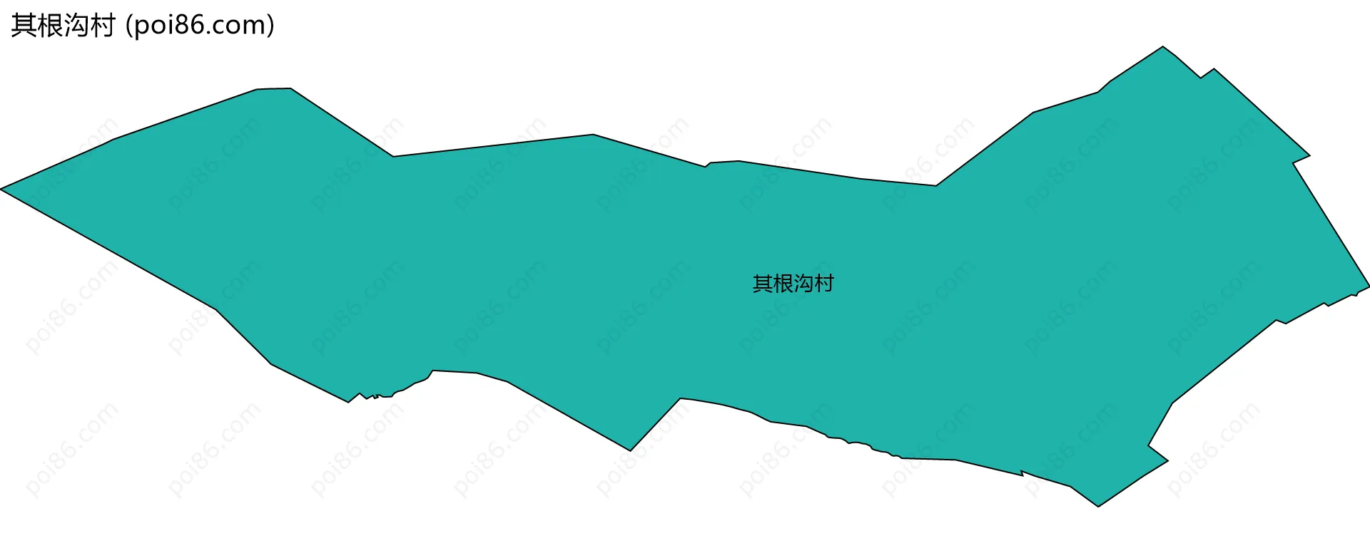 其根沟村边界地图