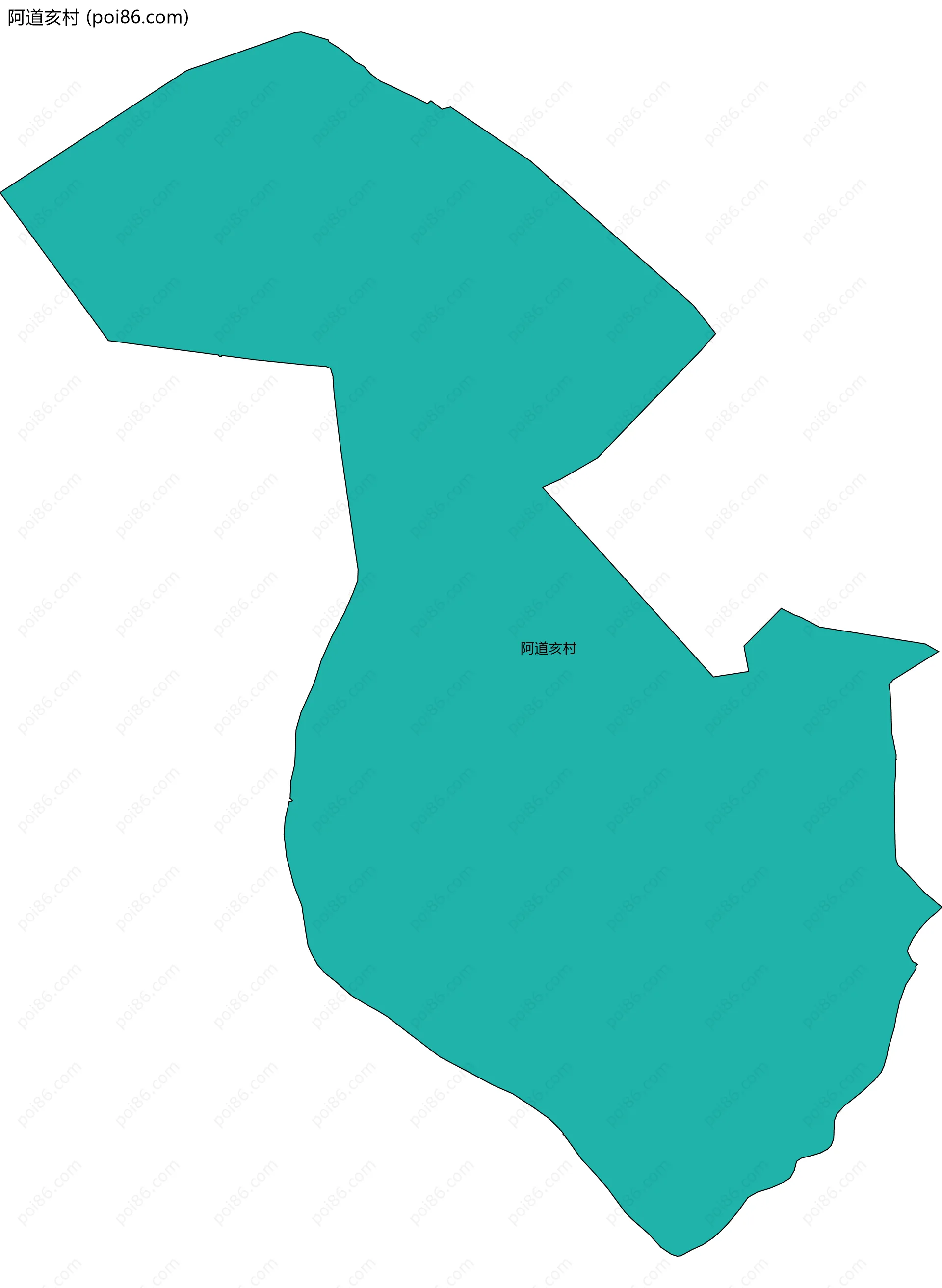 阿道亥村边界地图