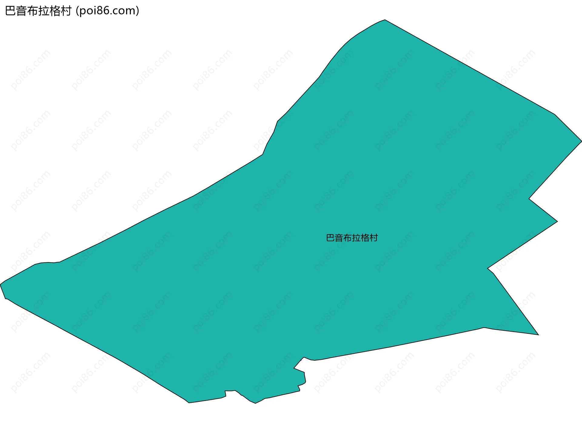 巴音布拉格村边界地图