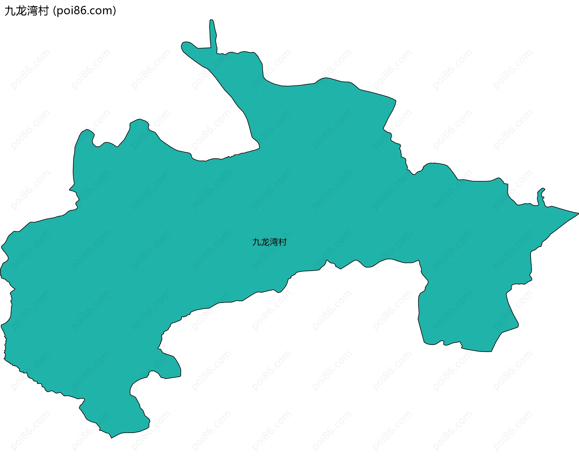 九龙湾村边界地图