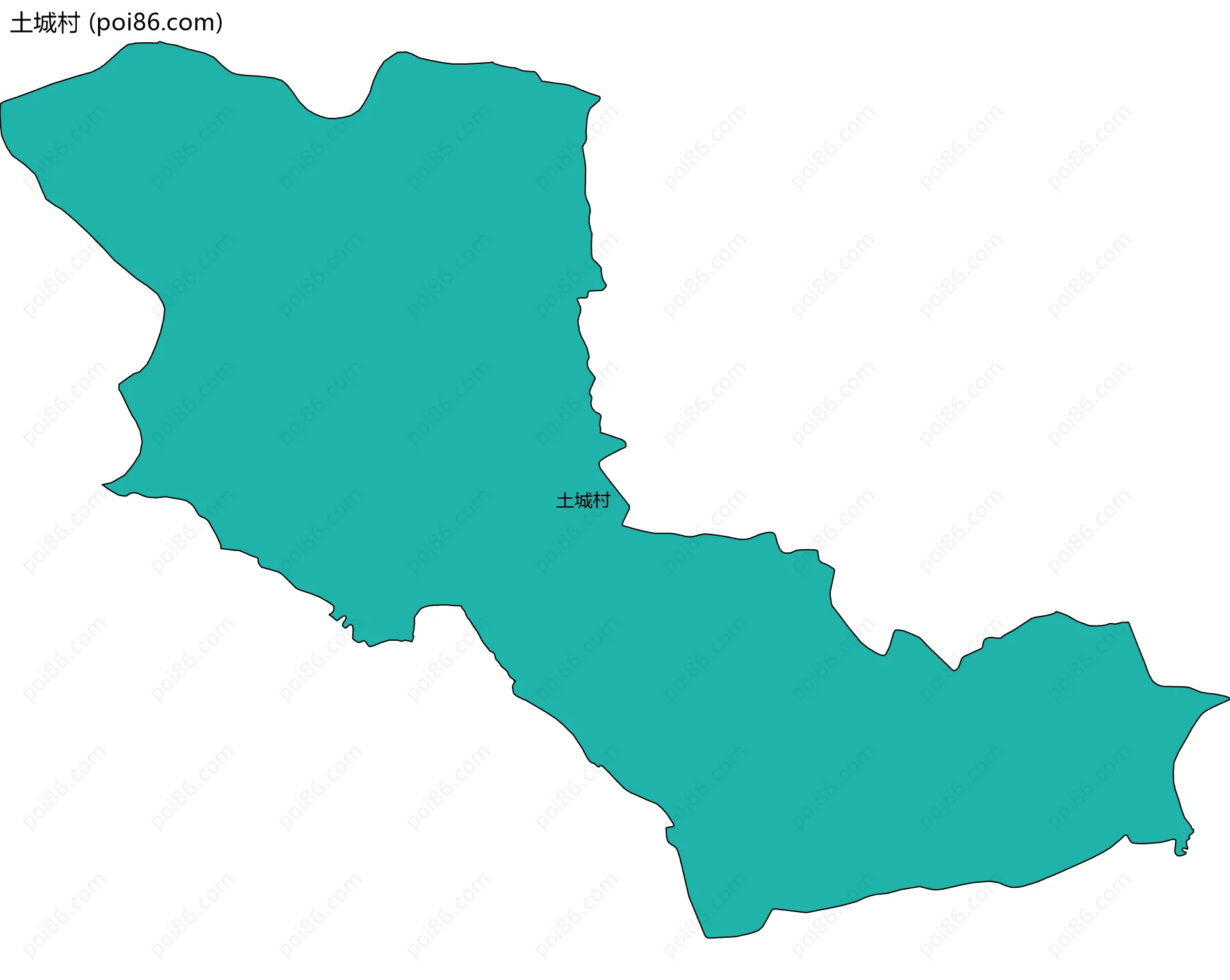 土城村边界地图