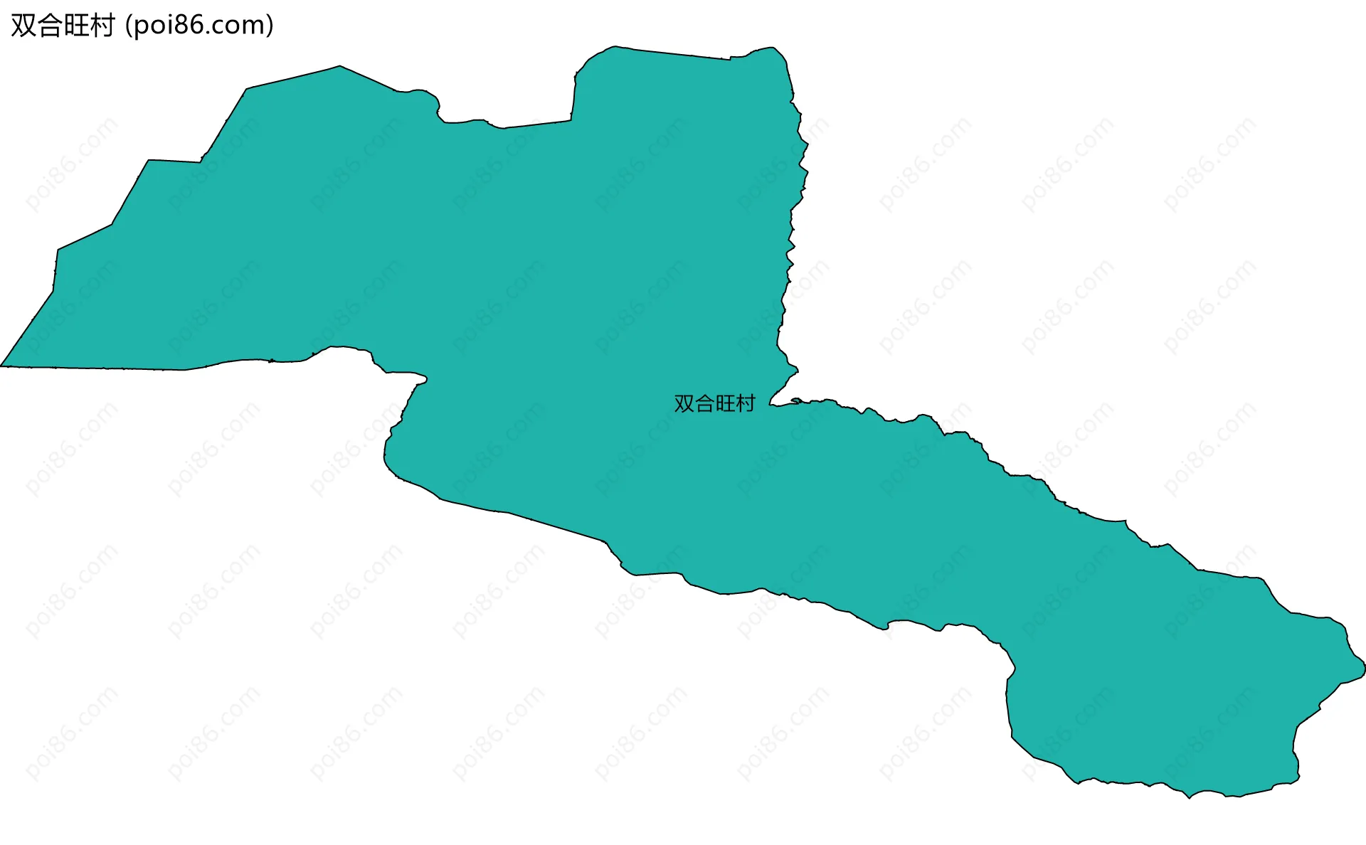 双合旺村边界地图