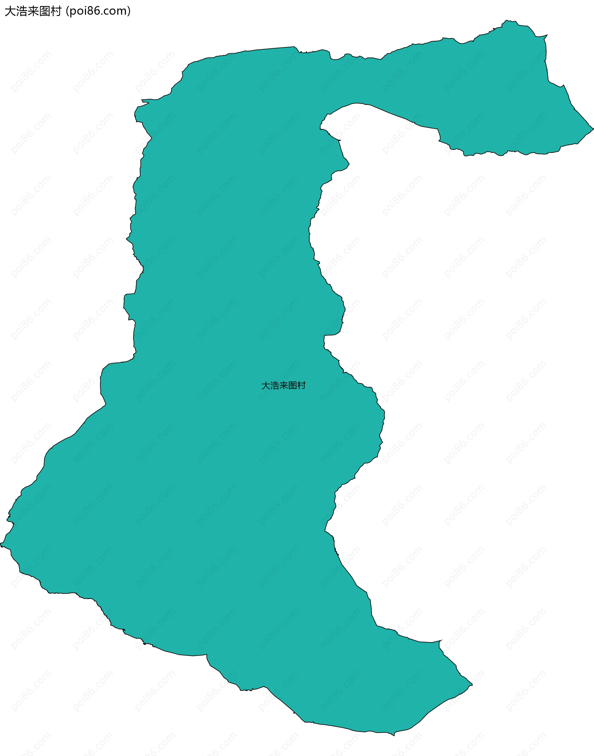 大浩来图村边界地图