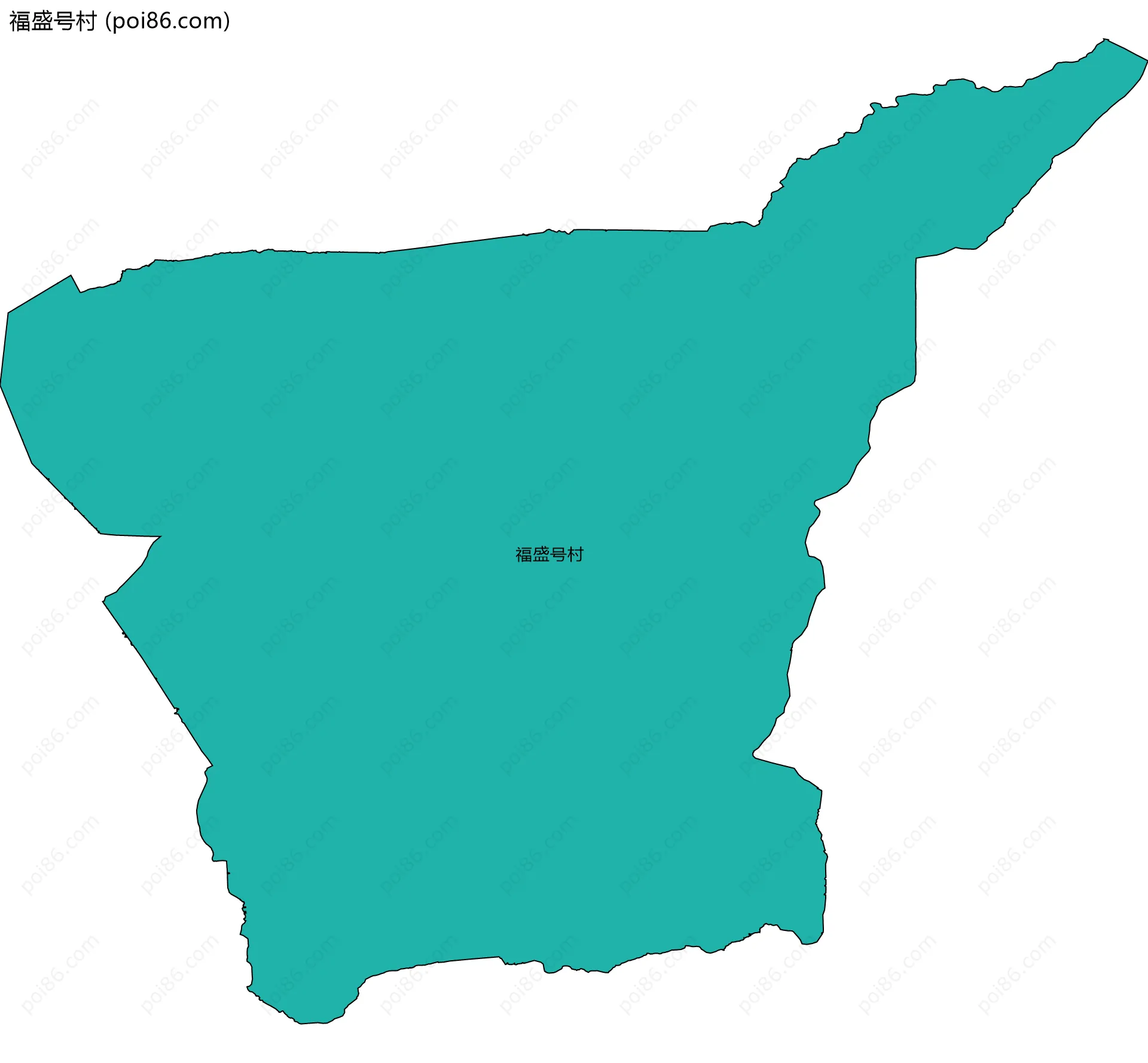 福盛号村边界地图