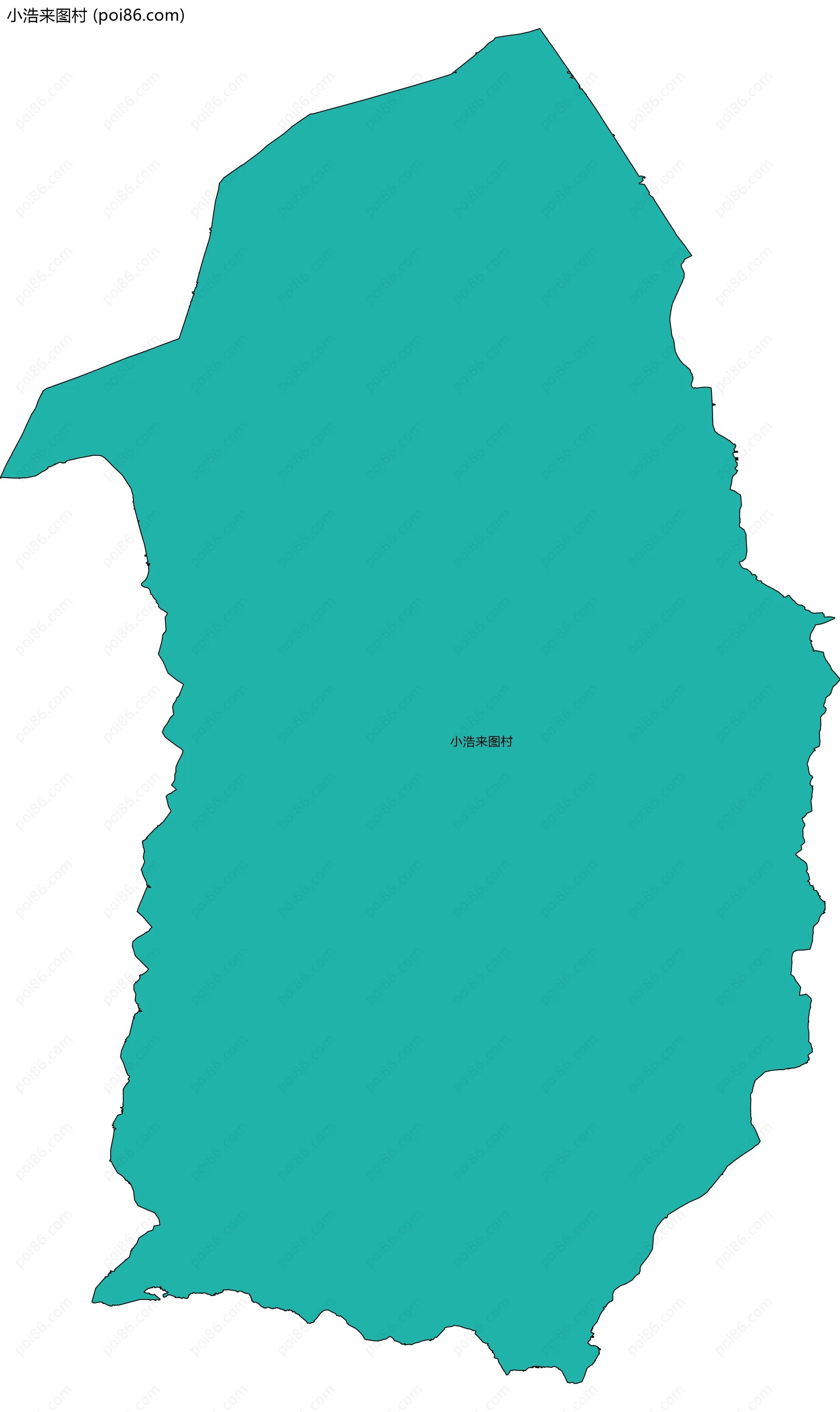 小浩来图村边界地图