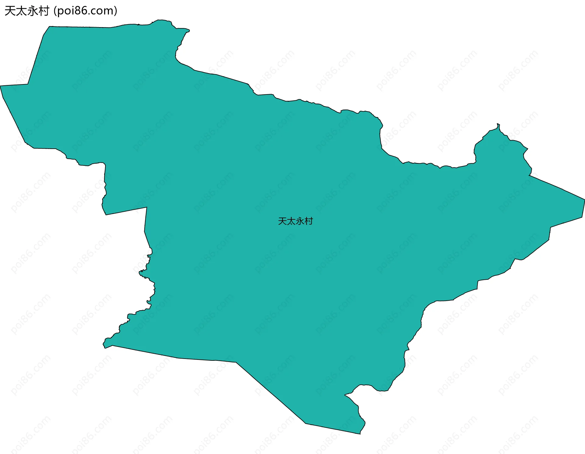 天太永村边界地图