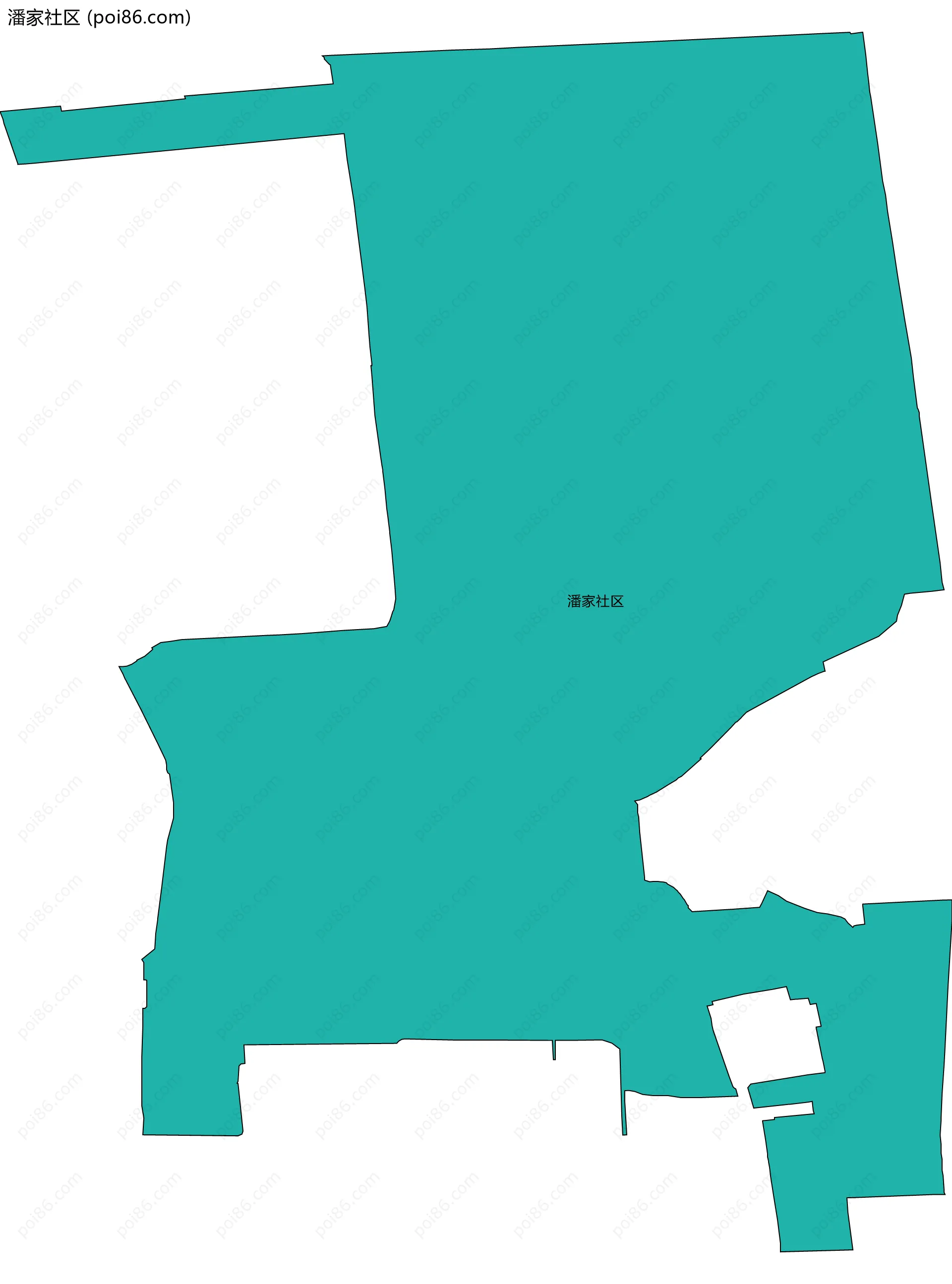 潘家社区边界地图