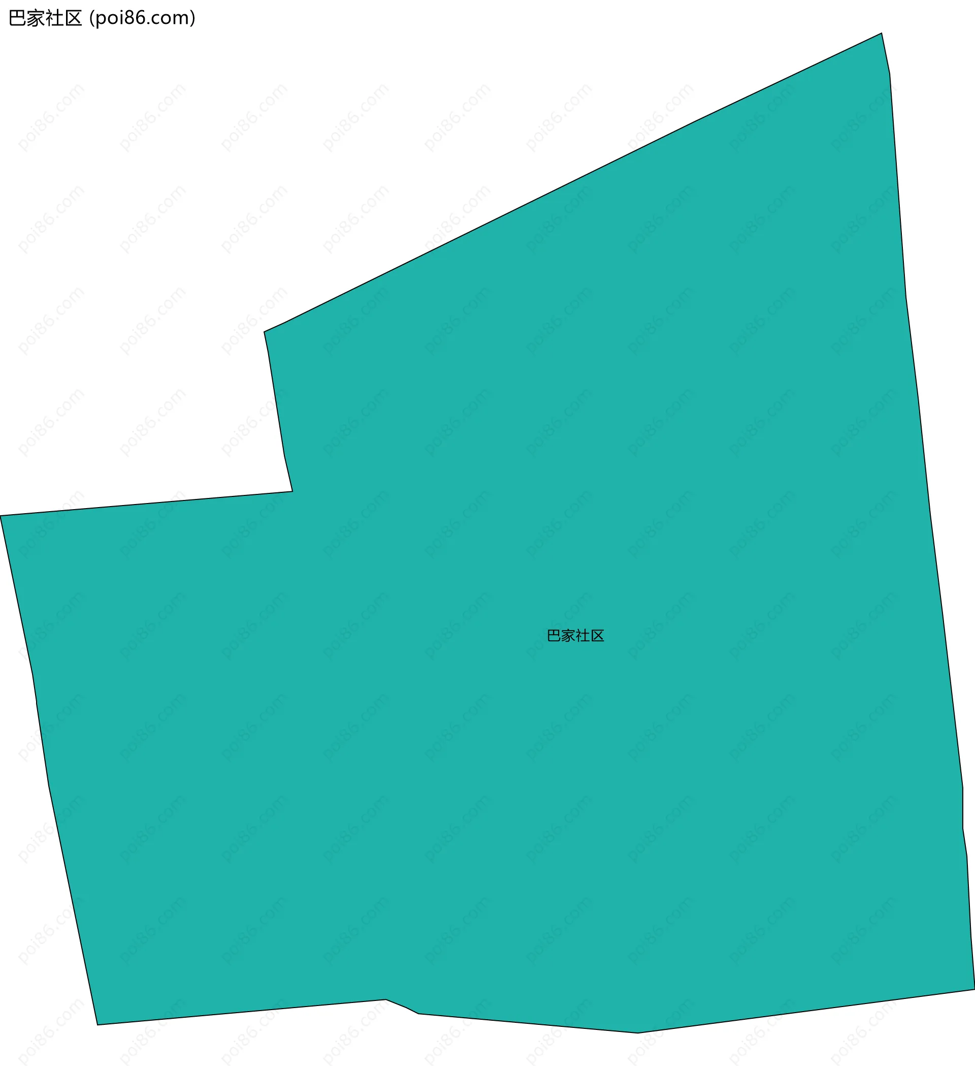 巴家社区边界地图