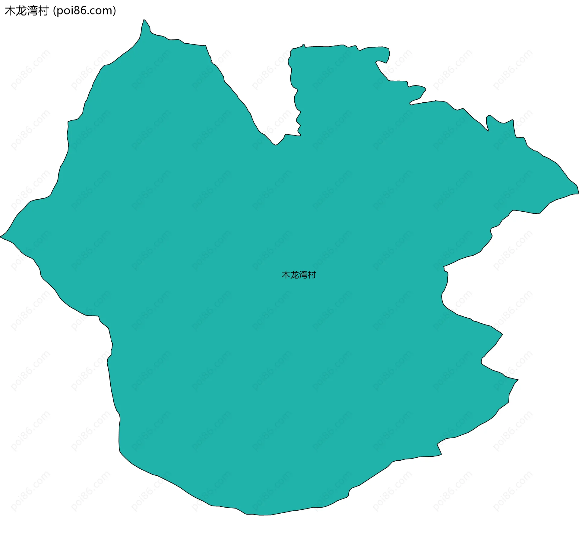 木龙湾村边界地图