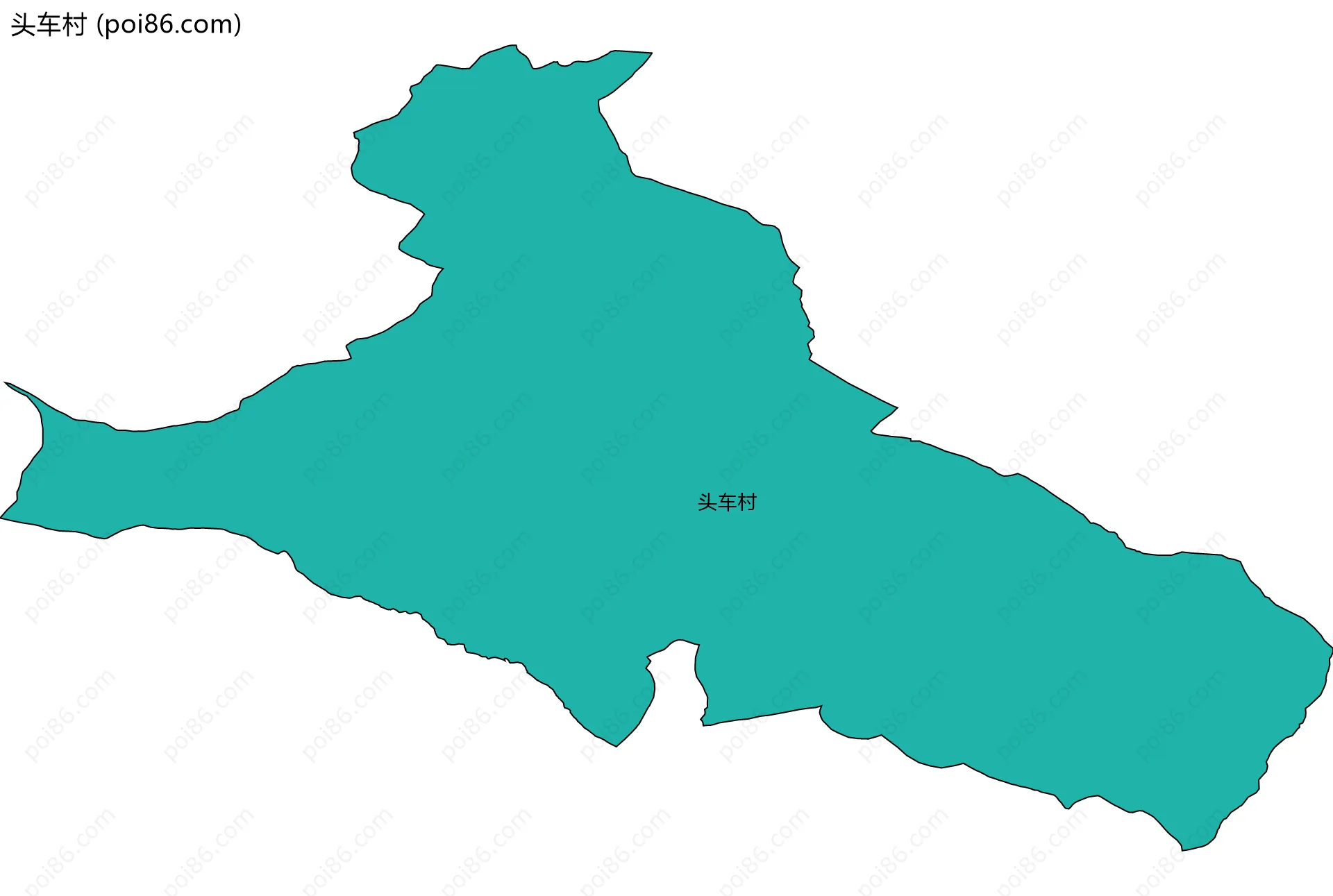 头车村边界地图