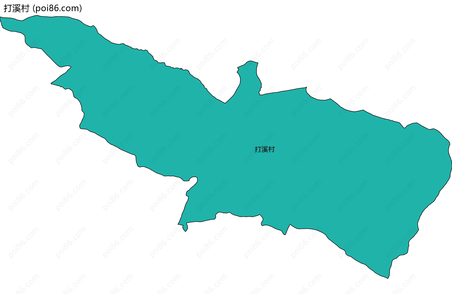 打溪村边界地图