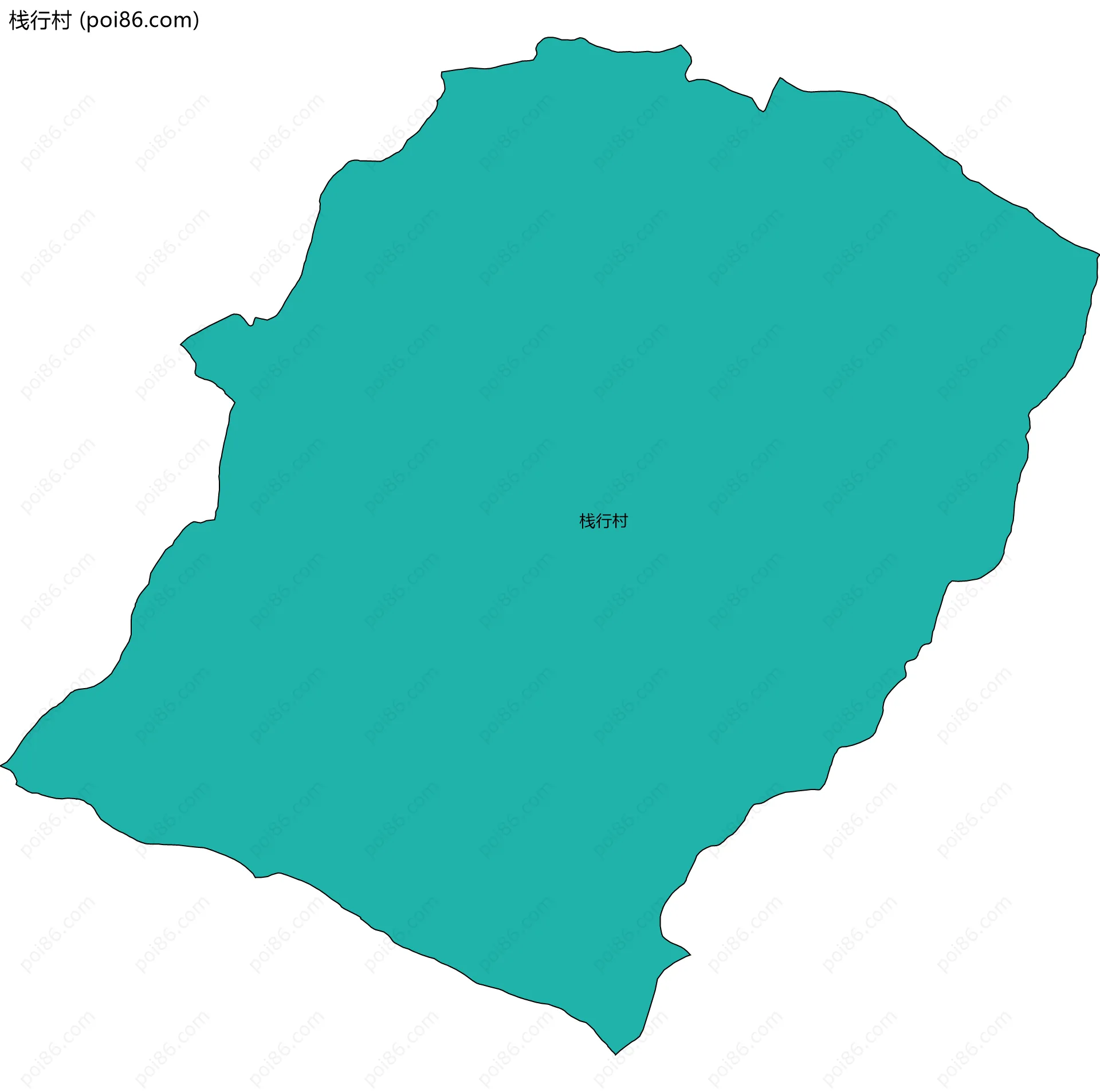 栈行村边界地图