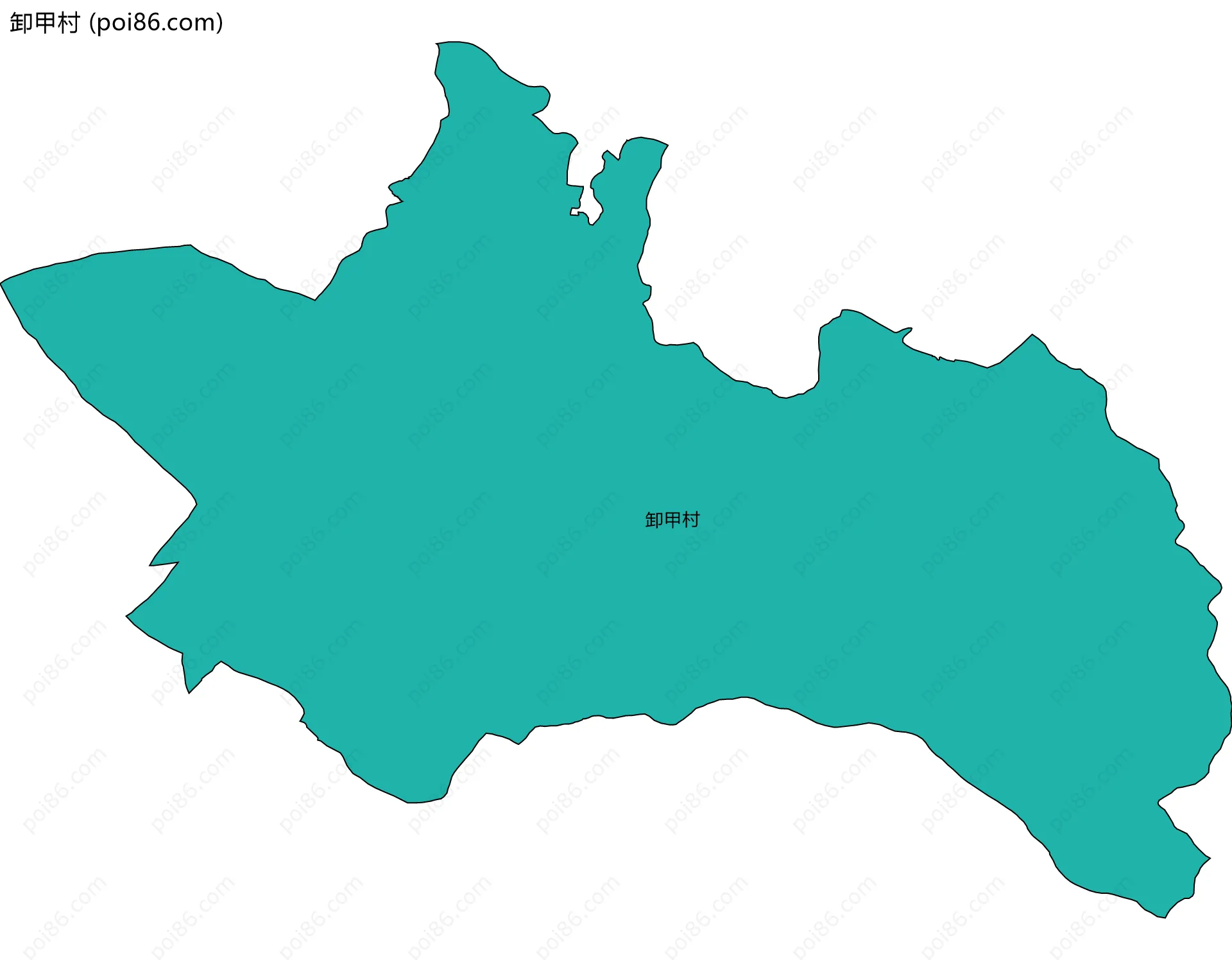 卸甲村边界地图