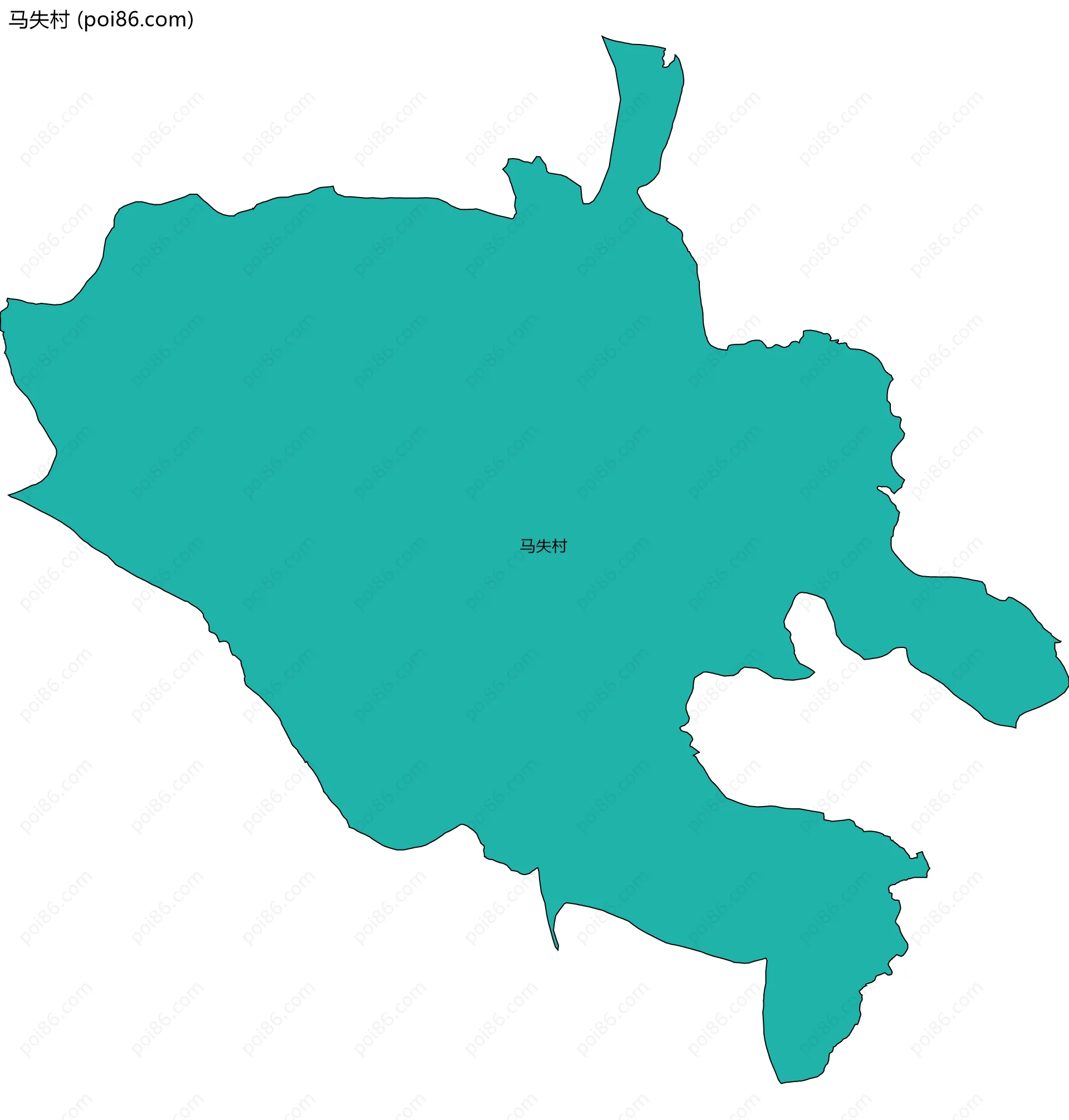 马失村边界地图