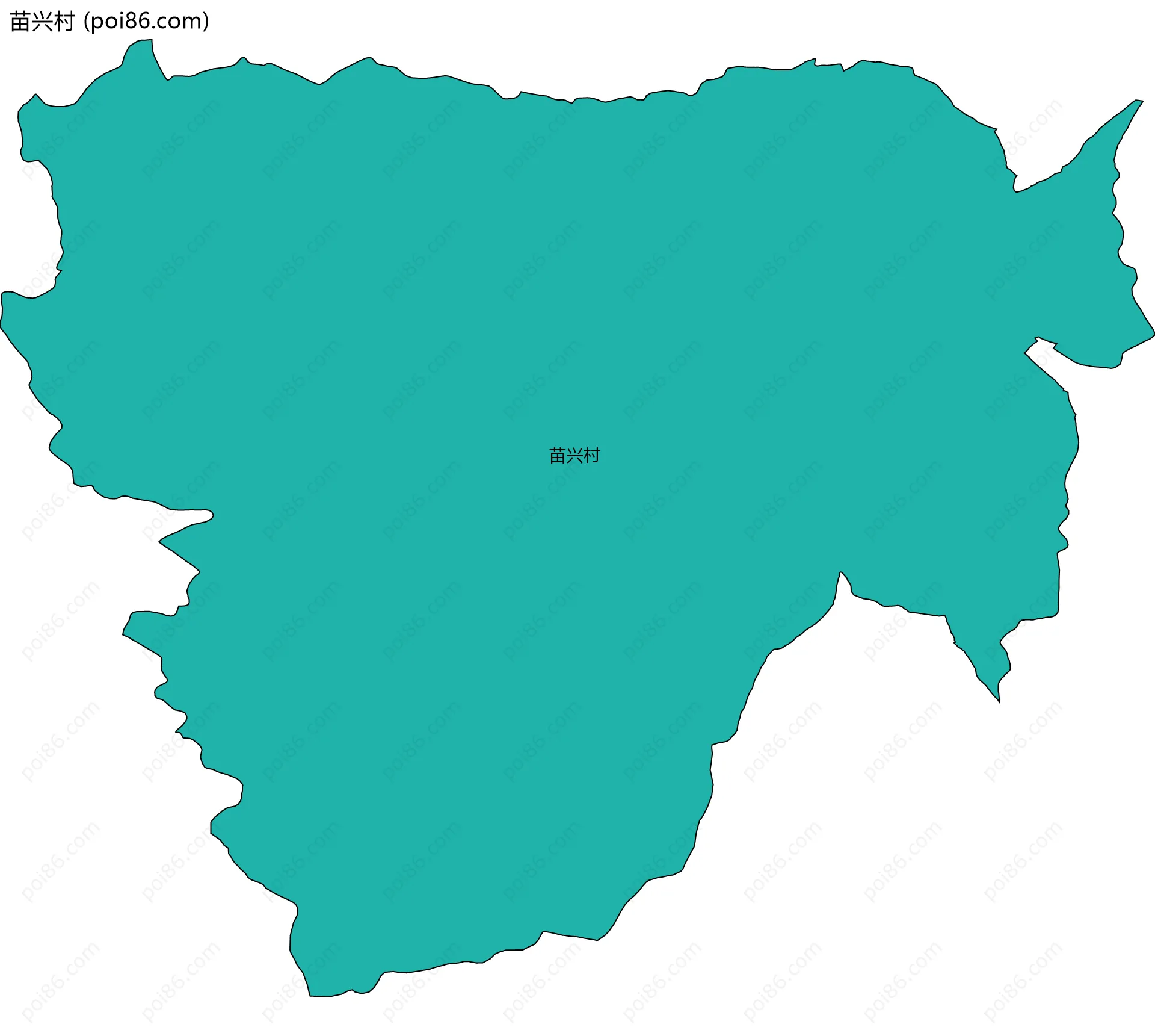 苗兴村边界地图