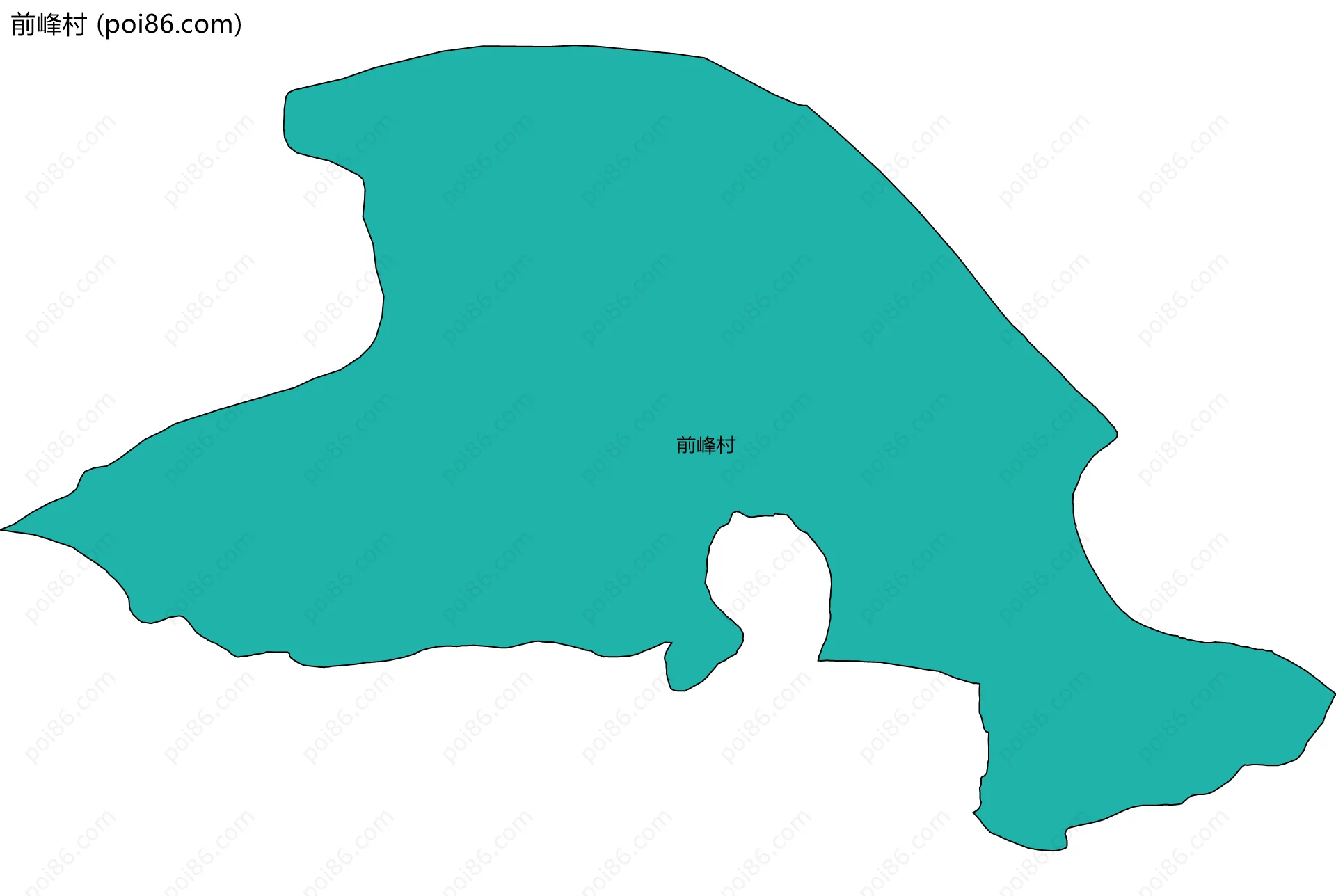 前峰村边界地图