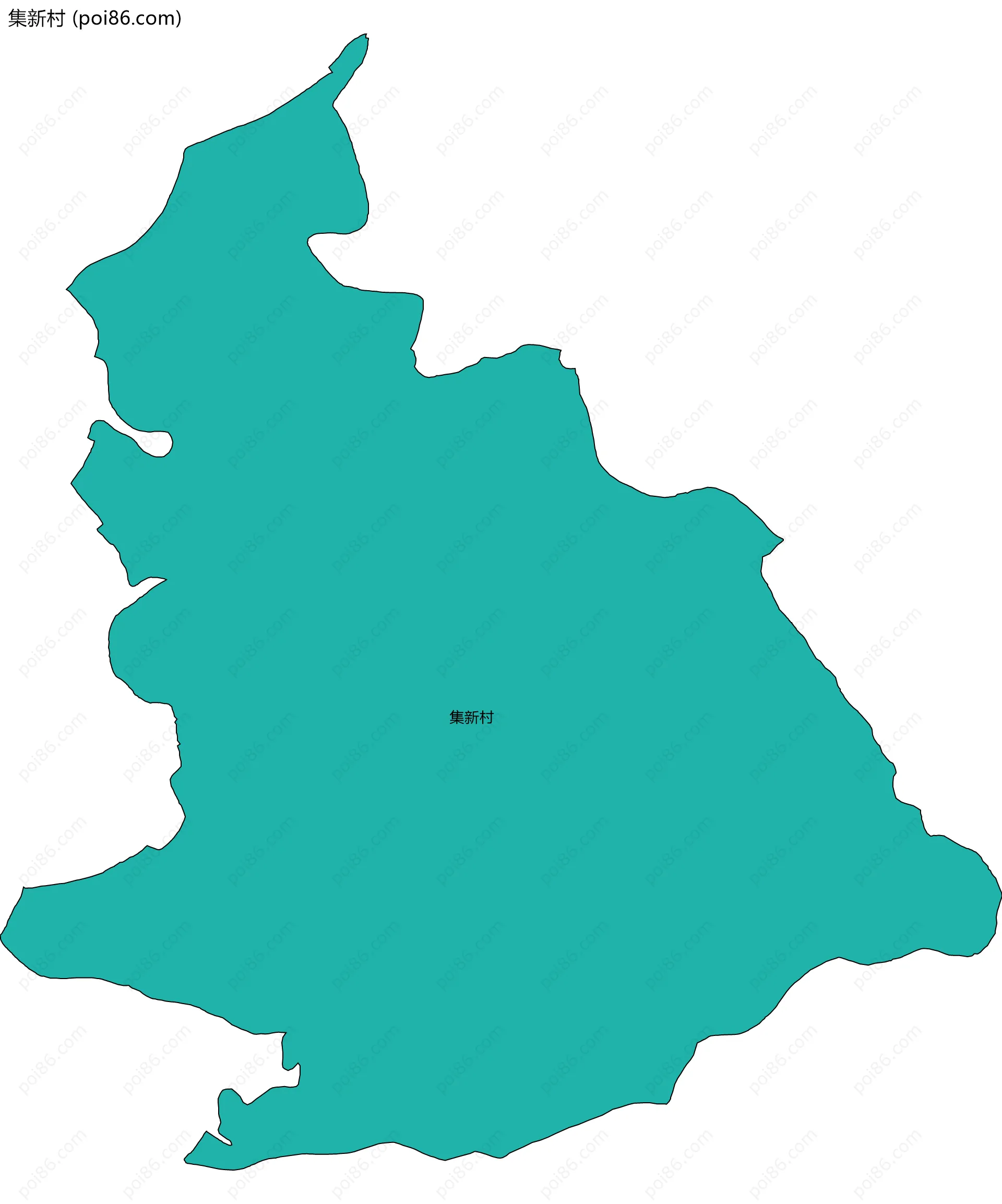 集新村边界地图